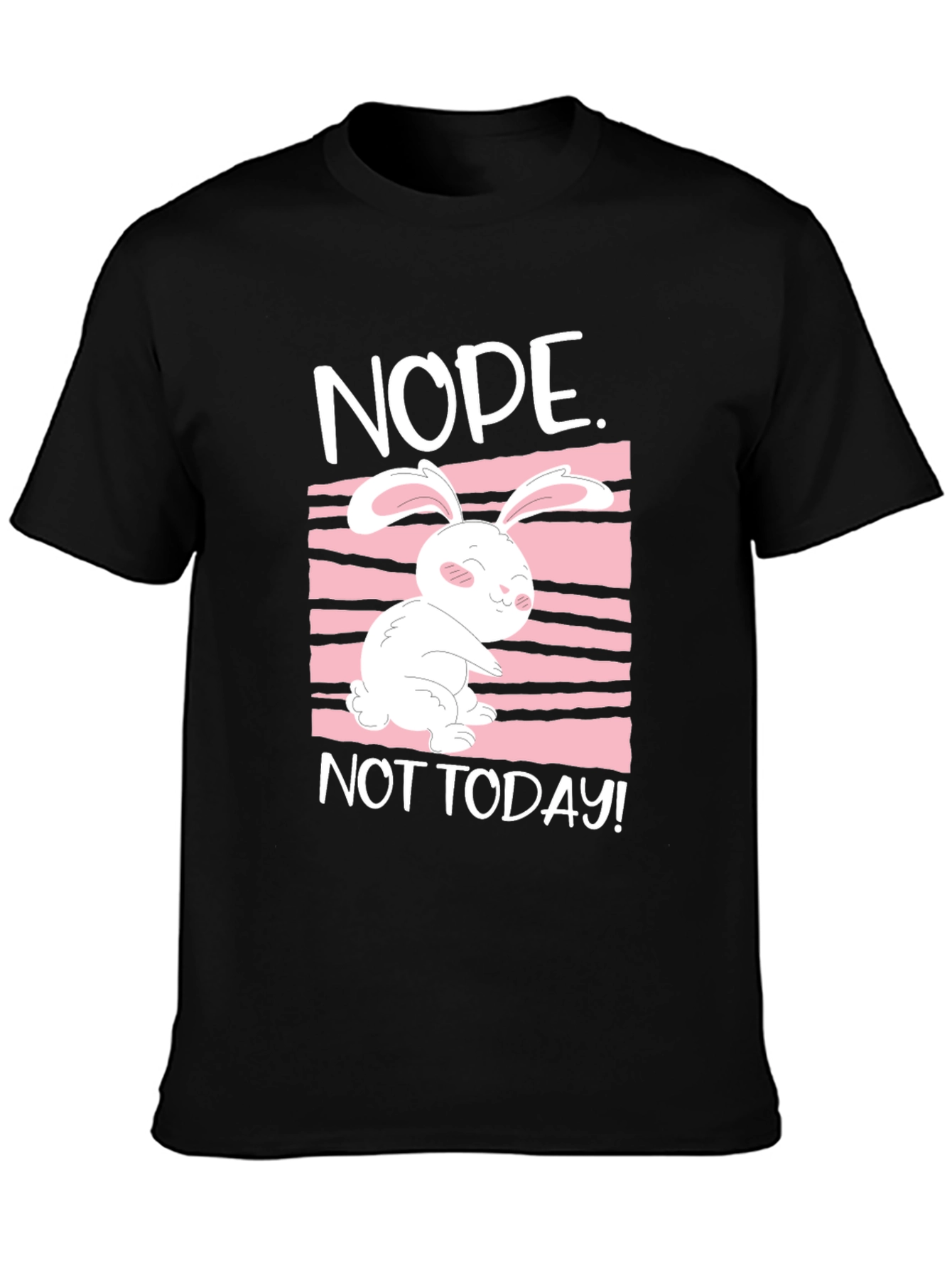 Nope Not Today Rabbit Graphic Tee