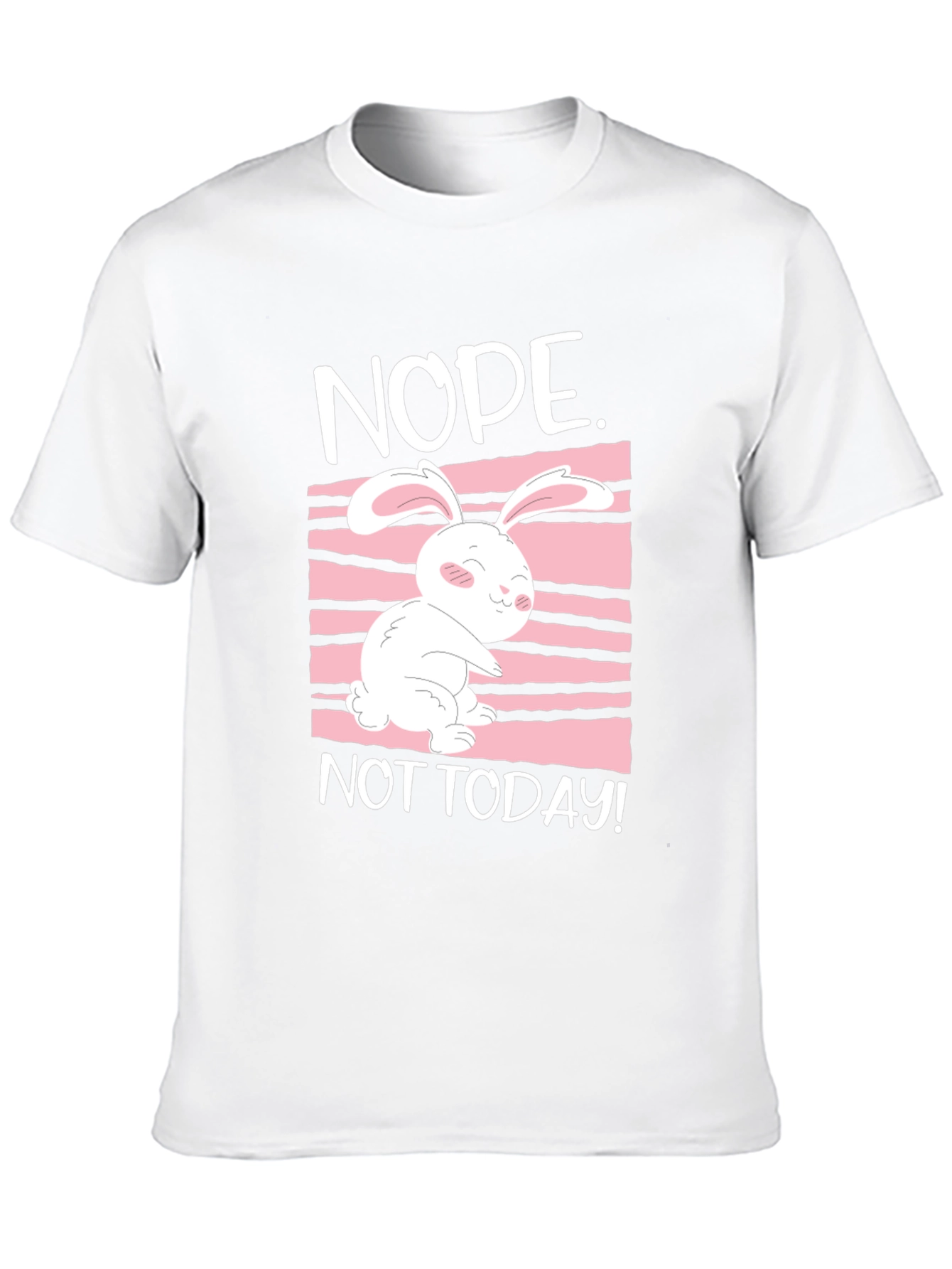 Nope Not Today Rabbit Graphic Tee