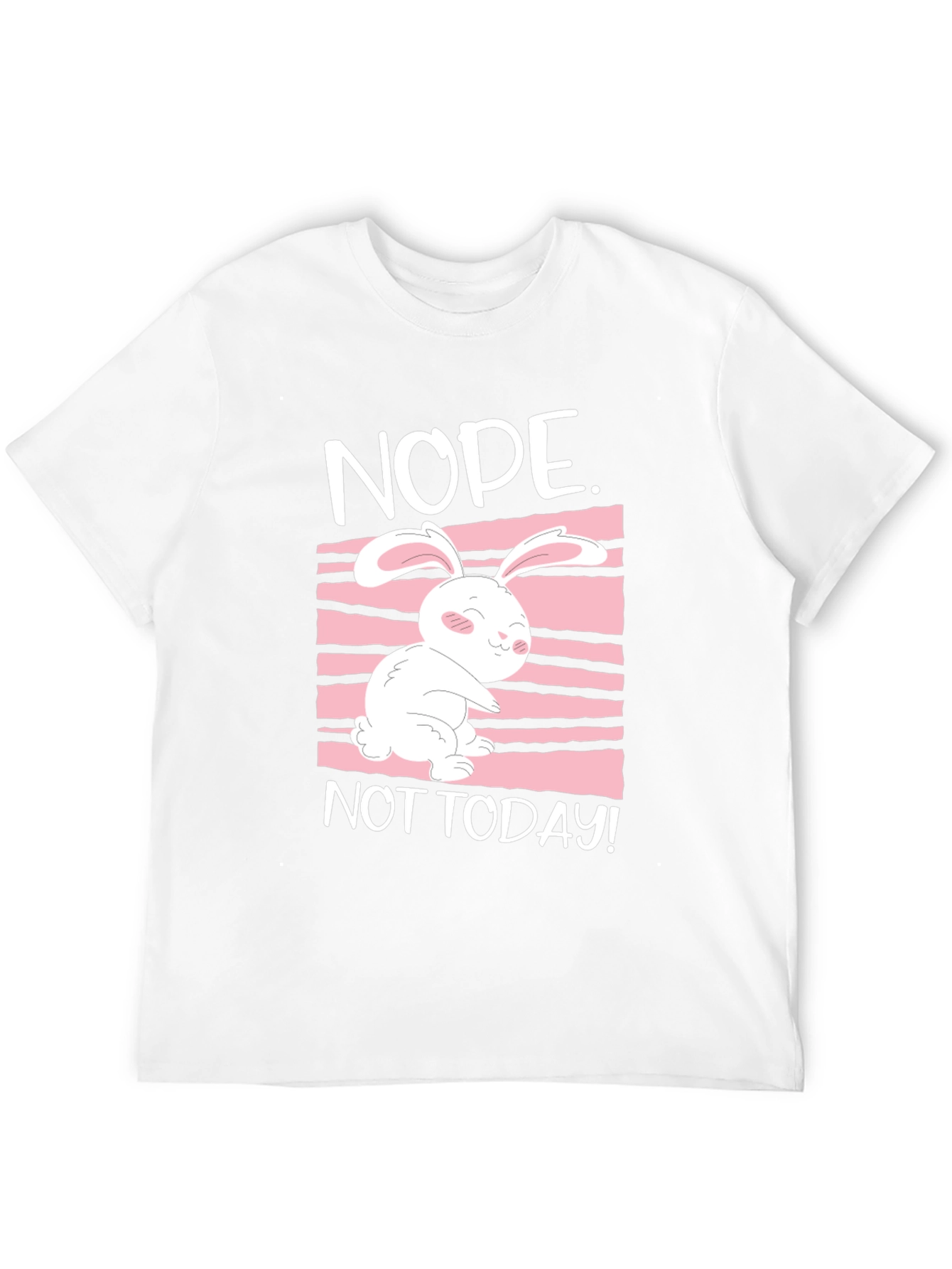 Nope Not Today Rabbit Graphic Tee