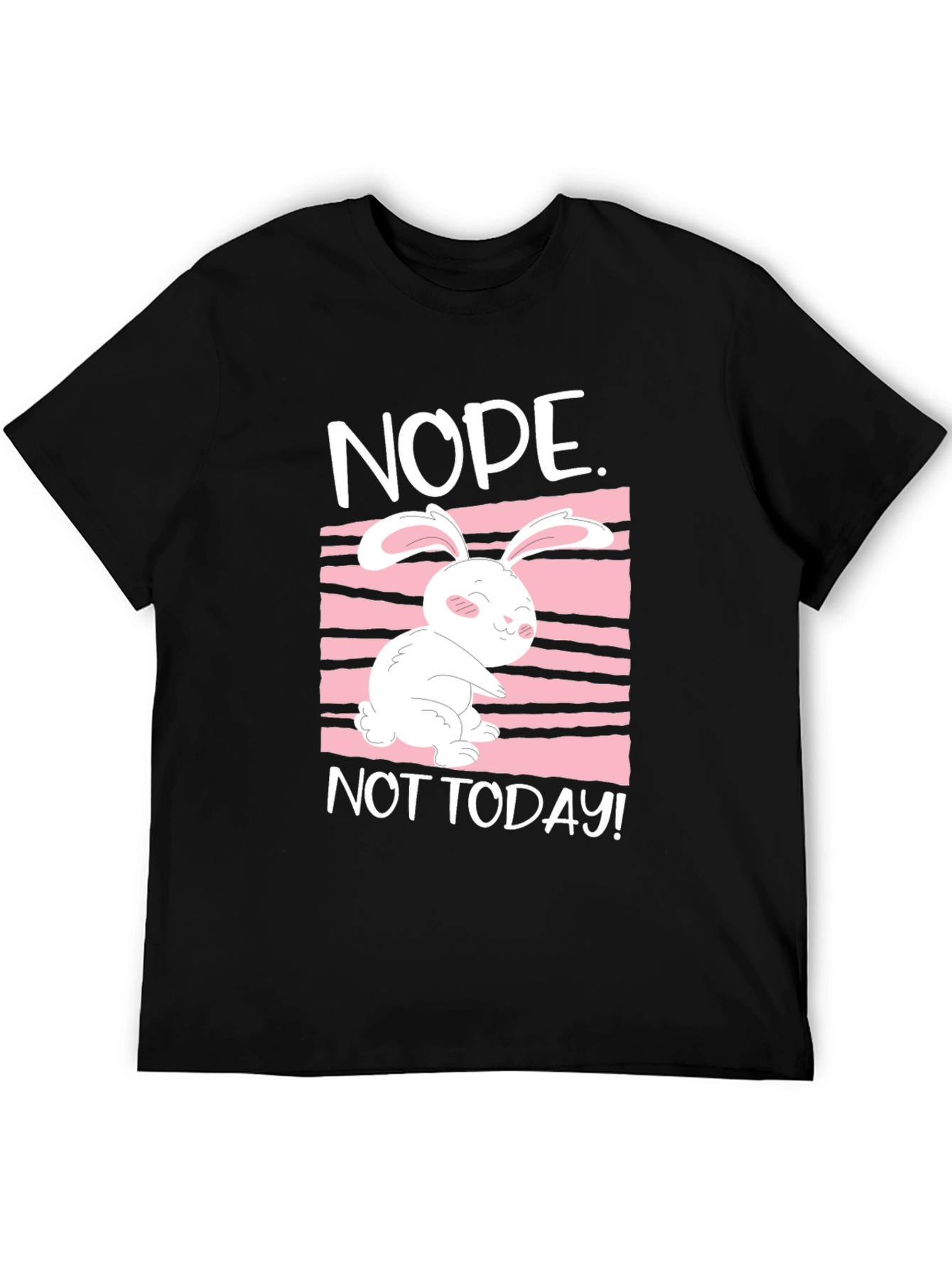 Nope Not Today Rabbit Graphic Tee