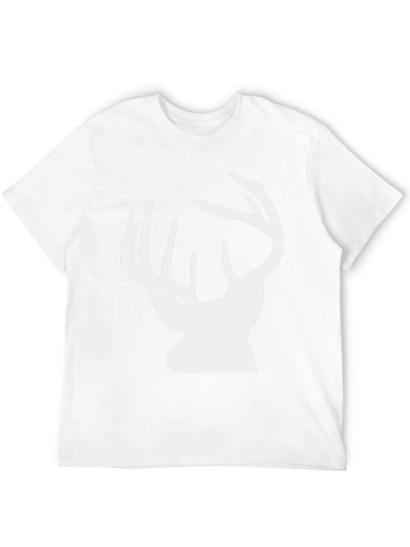 Deer Silhouette Graphic Tee - Black