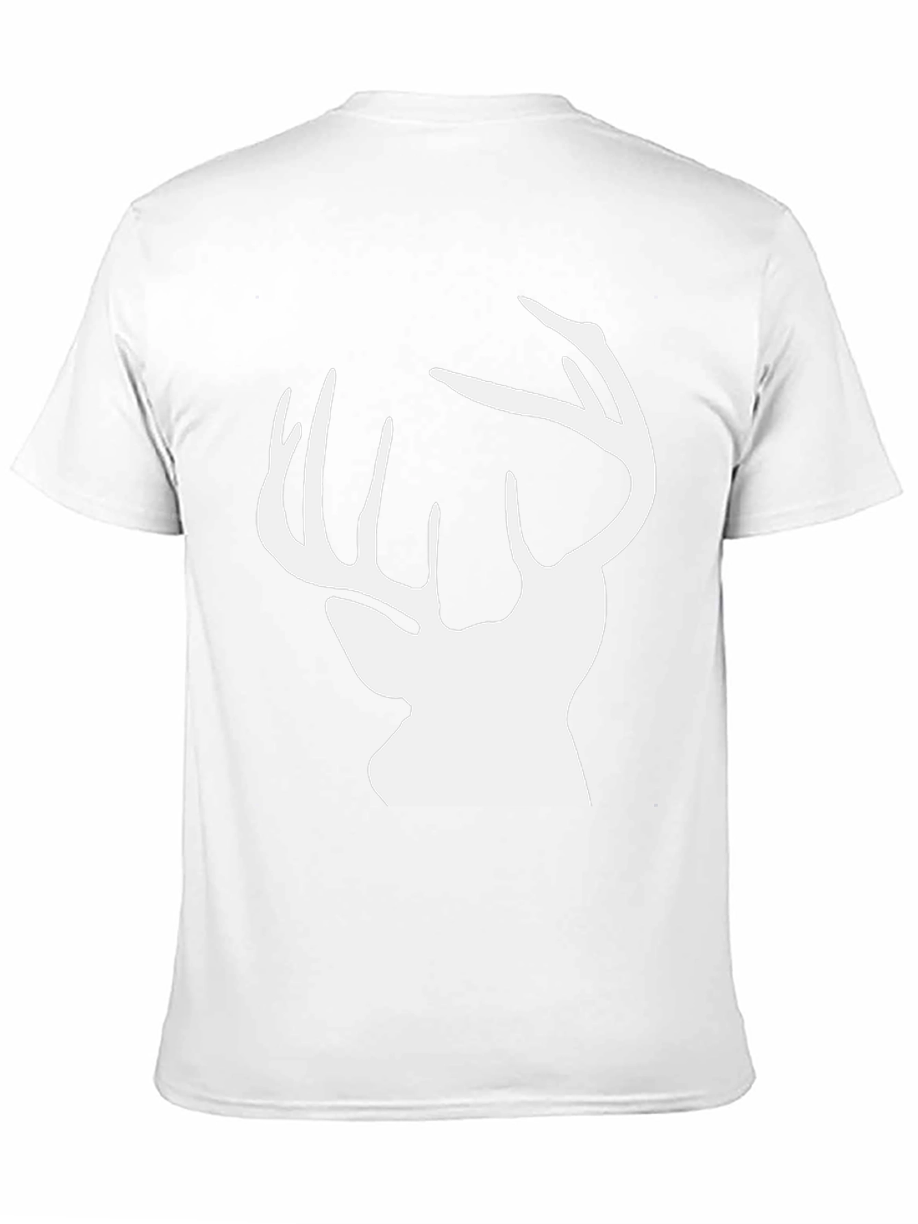 Deer Silhouette Graphic Tee - Black