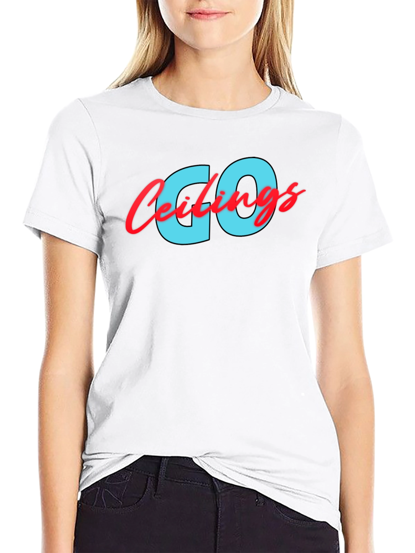Go Ceilings Black Graphic Tee