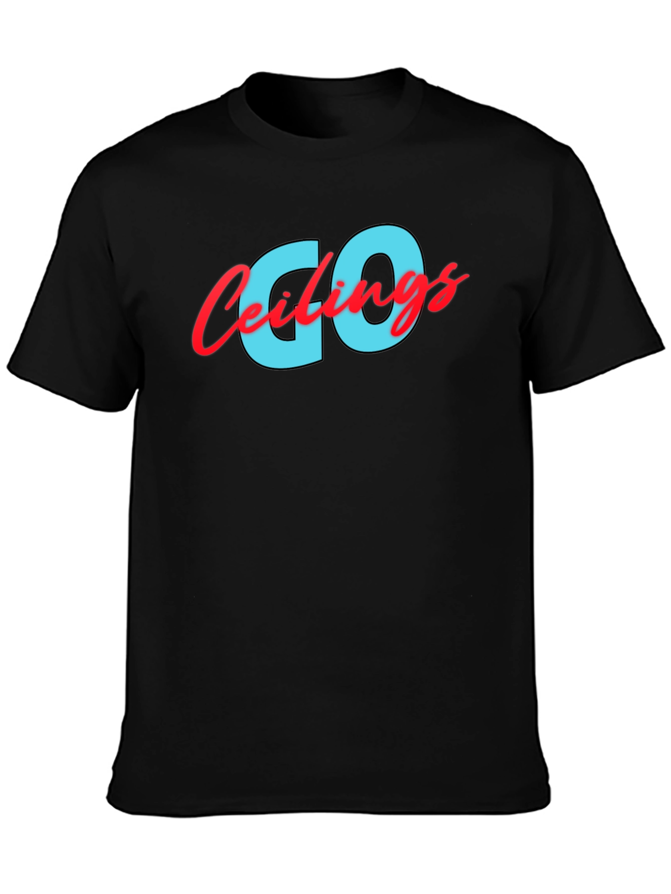 Go Ceilings Black Graphic Tee