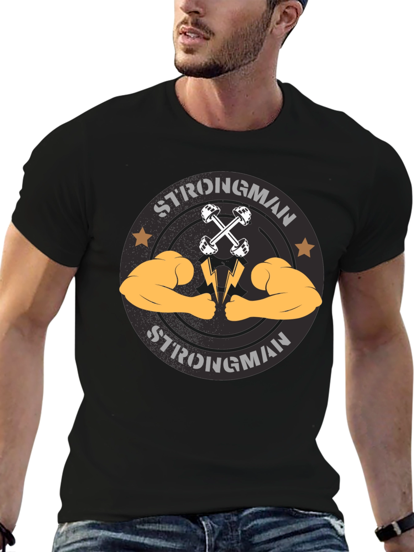 Strongman Graphic Tee - Bodybuilding T-Shirt