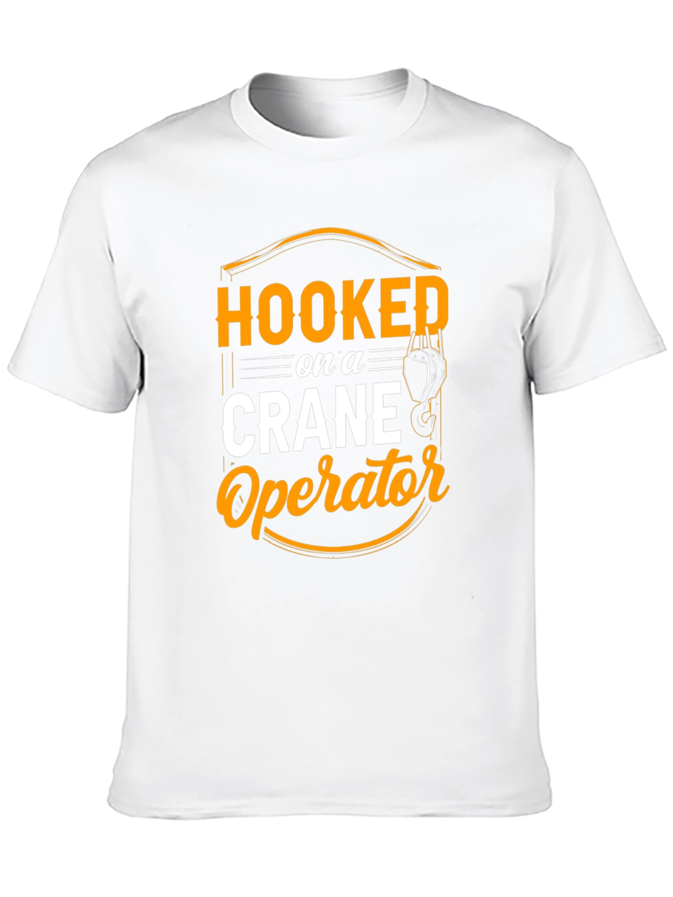 Hooked on Crane Operator T-Shirt - Black