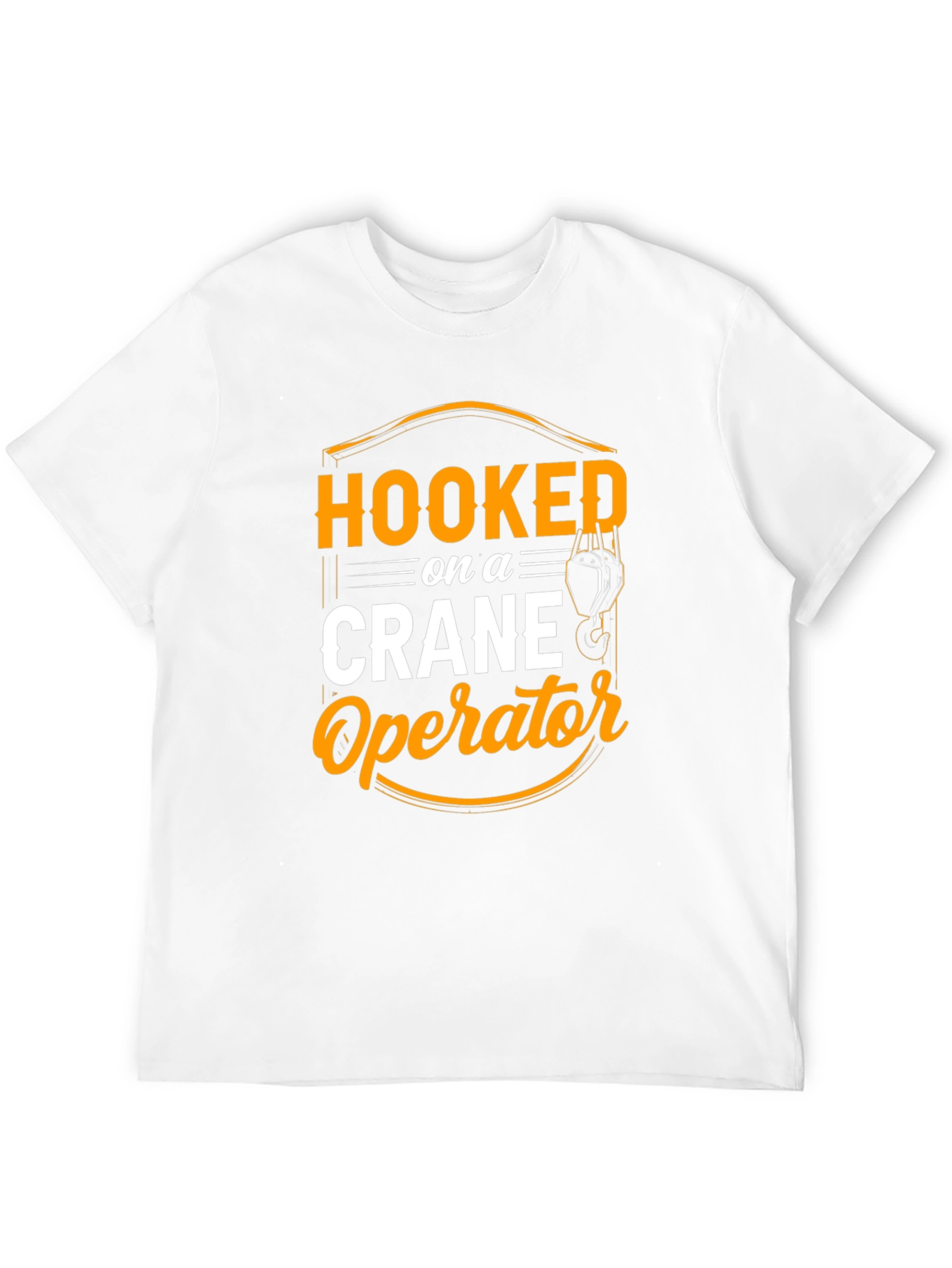 Hooked on Crane Operator T-Shirt - Black