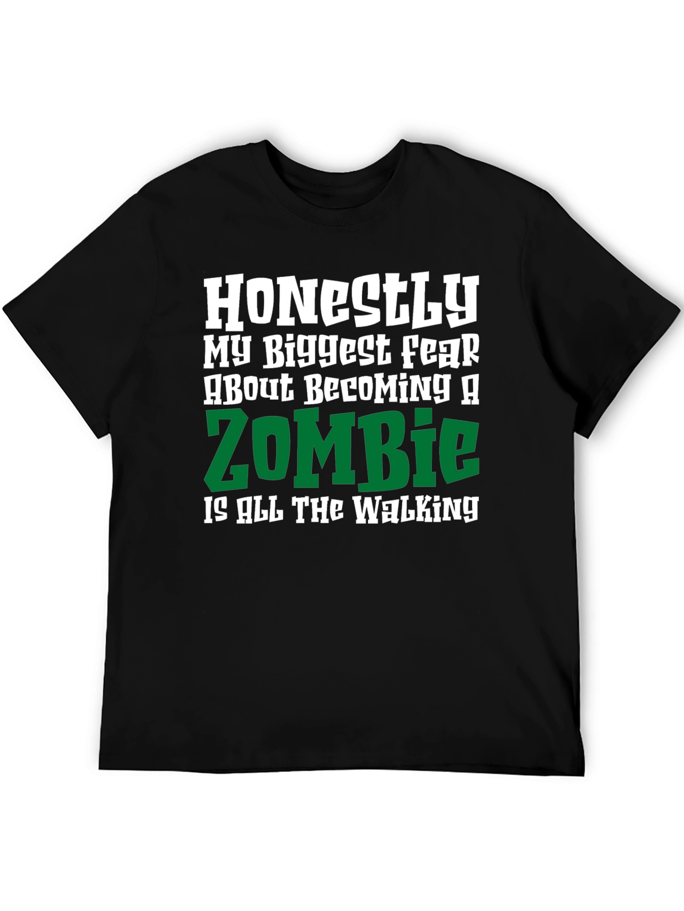Funny Zombie Walking T-Shirt - Humor Novelty Tee