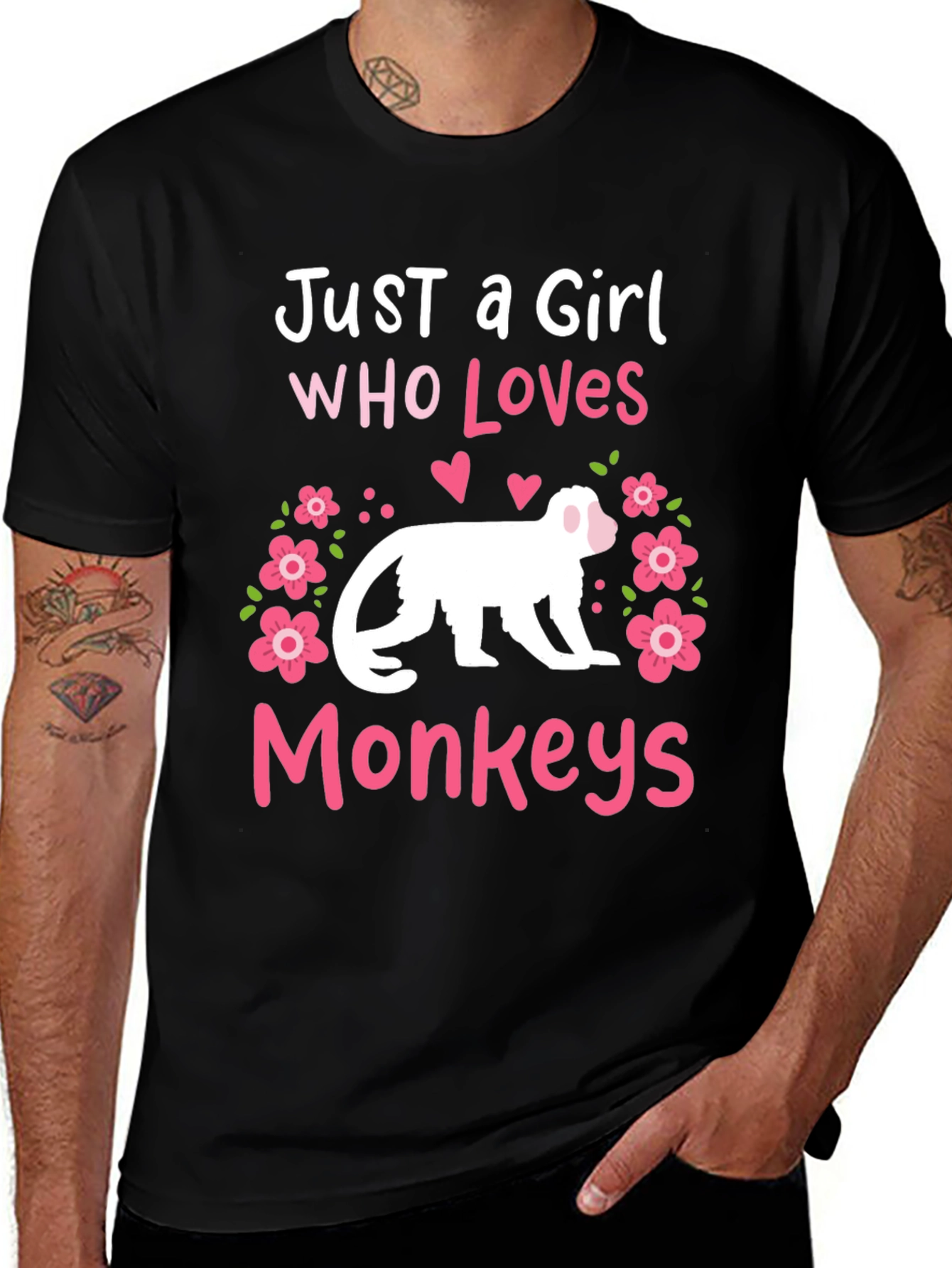 Just A Girl Who Loves Monkeys T-Shirt