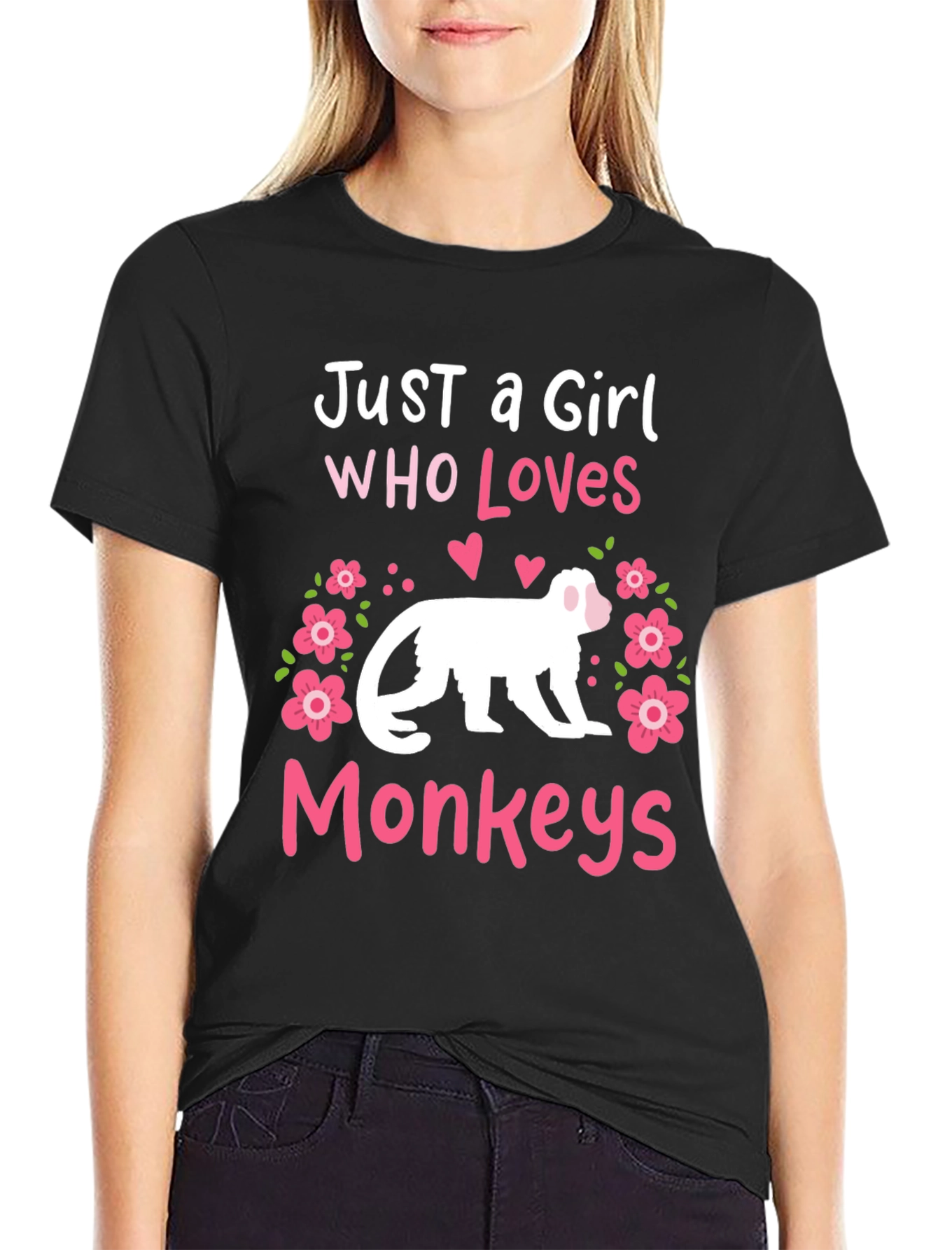 Just A Girl Who Loves Monkeys T-Shirt