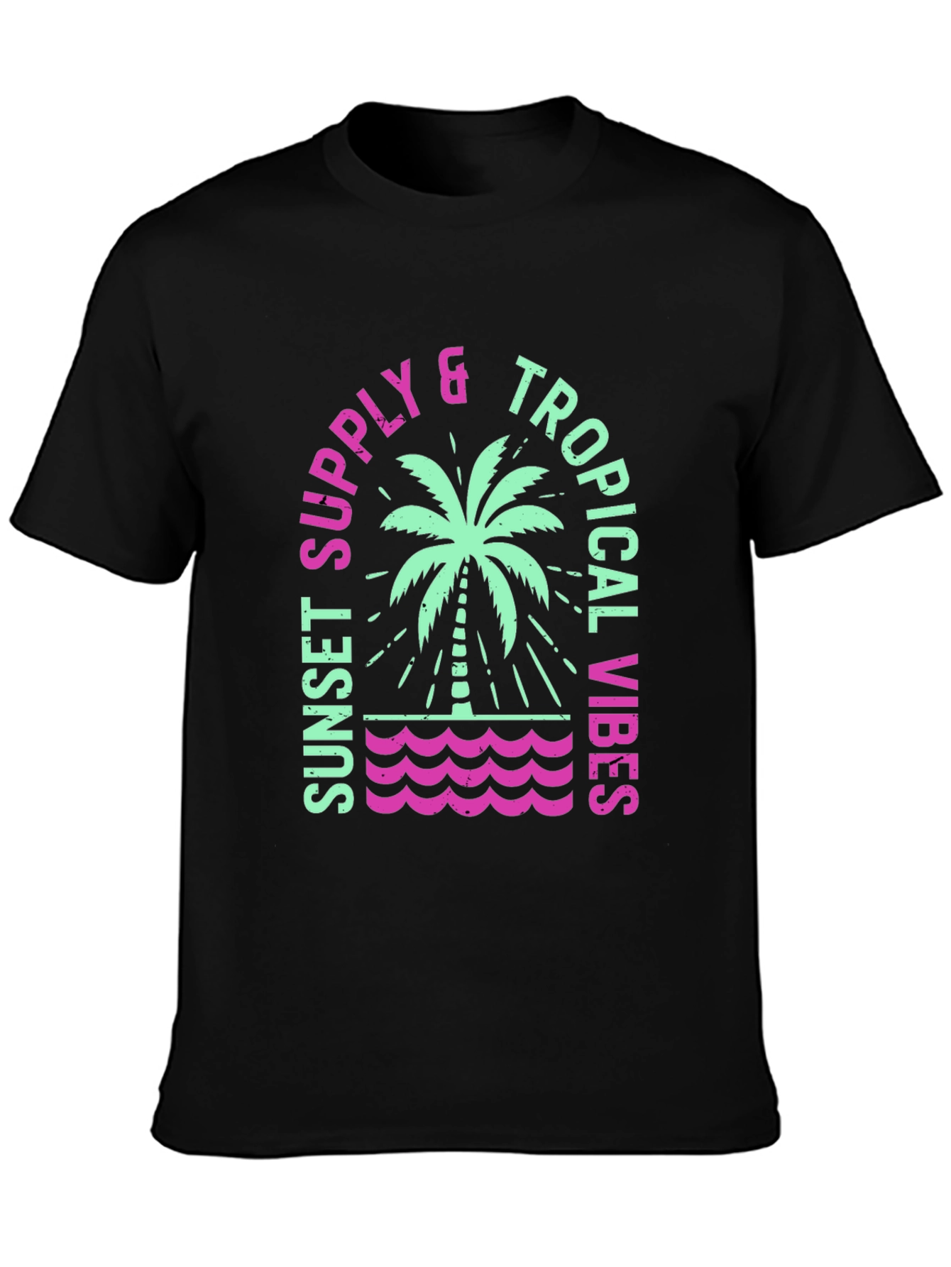 Sunset Supply Tropical Vibes Graphic T-Shirt