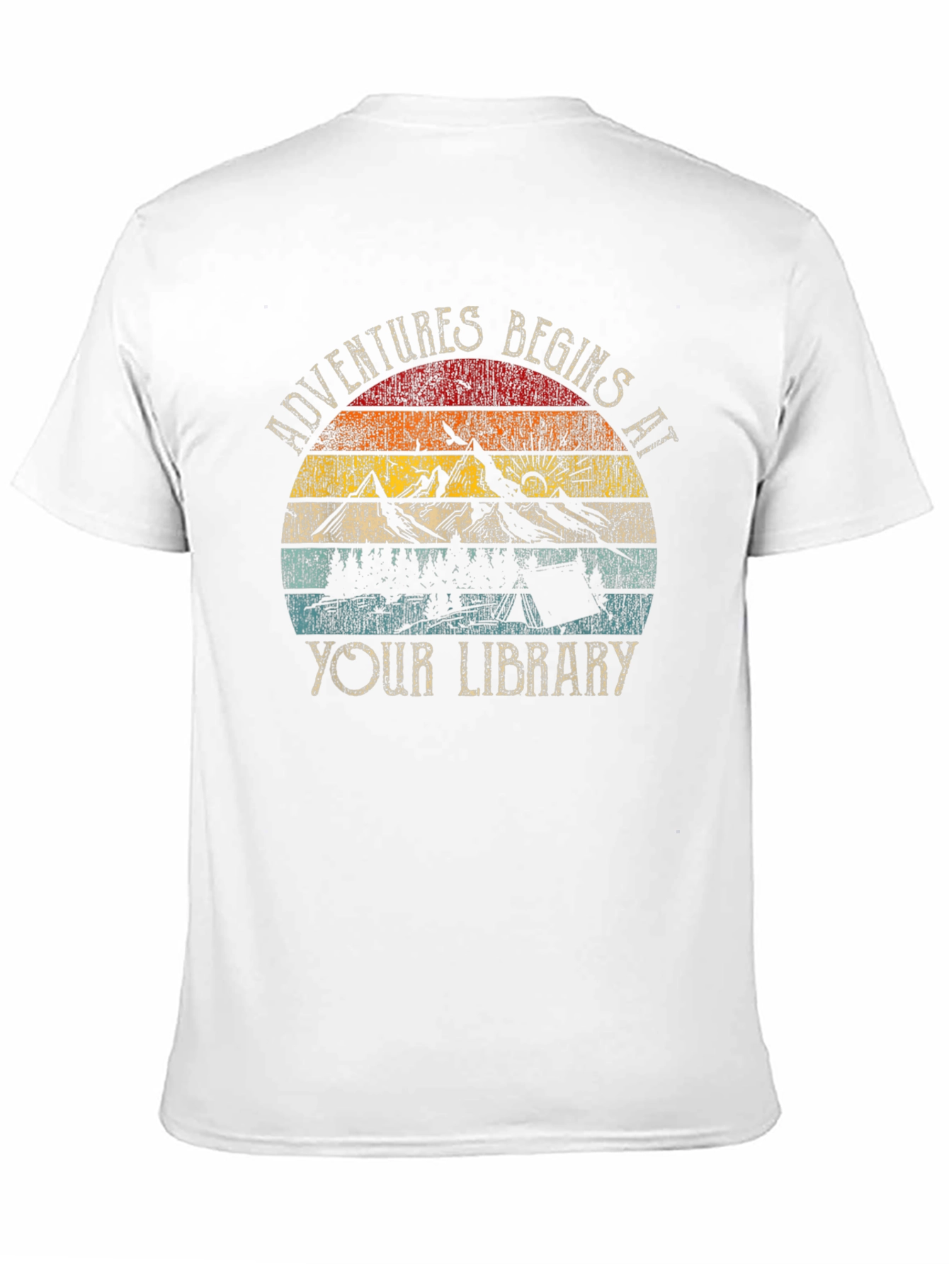 Adventure Begins at Your Library Graphic Tee