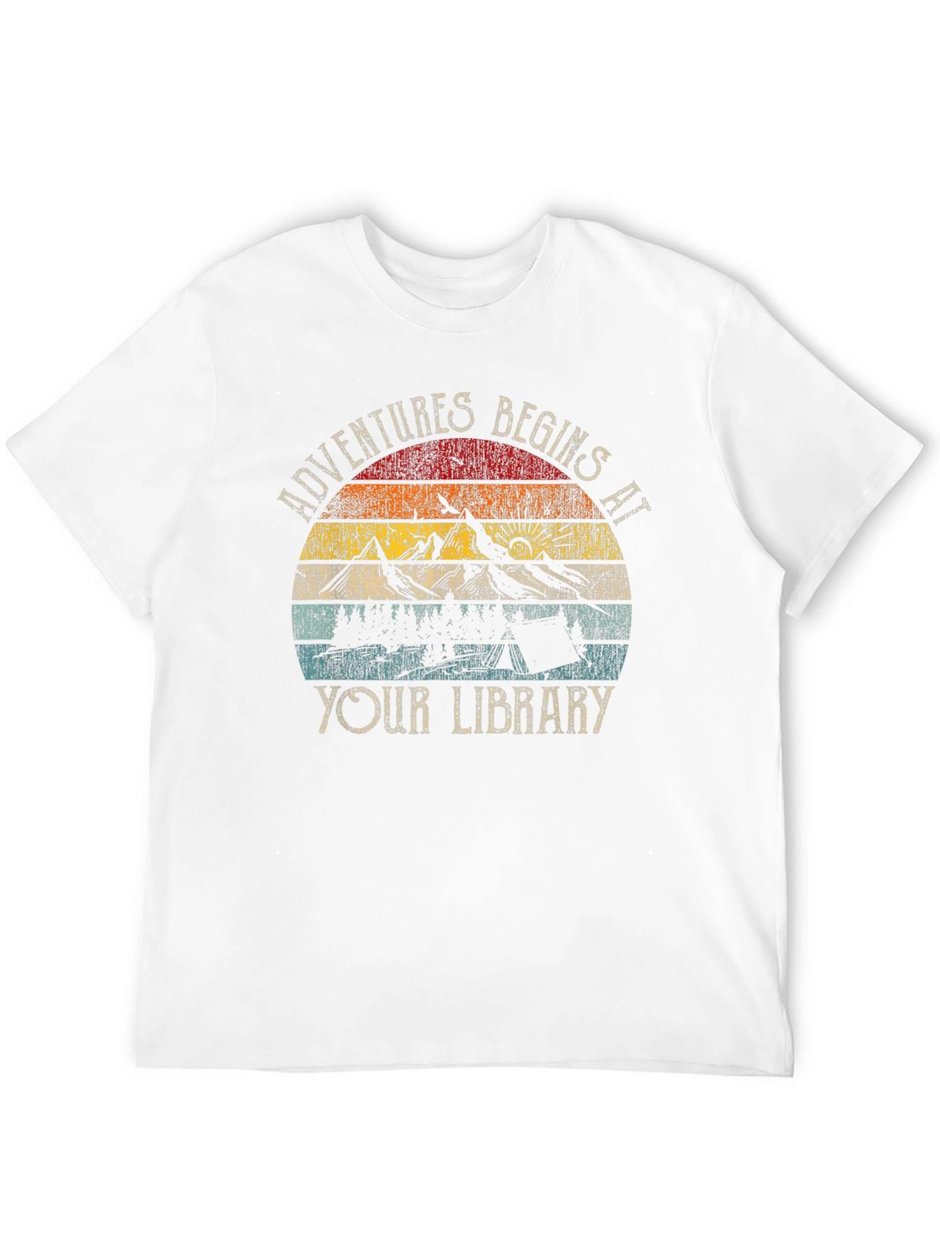 Adventure Begins at Your Library Graphic Tee