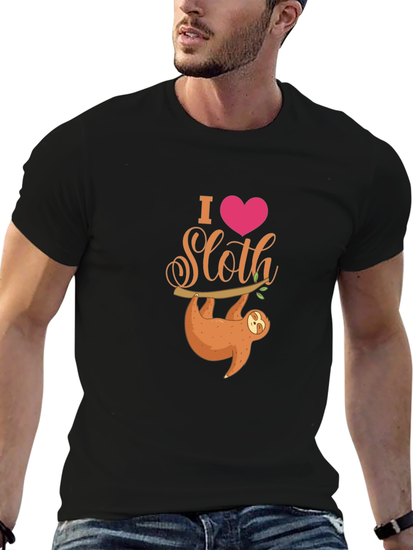 I Heart Sloth T-Shirt -  Cute Cartoon Sloth