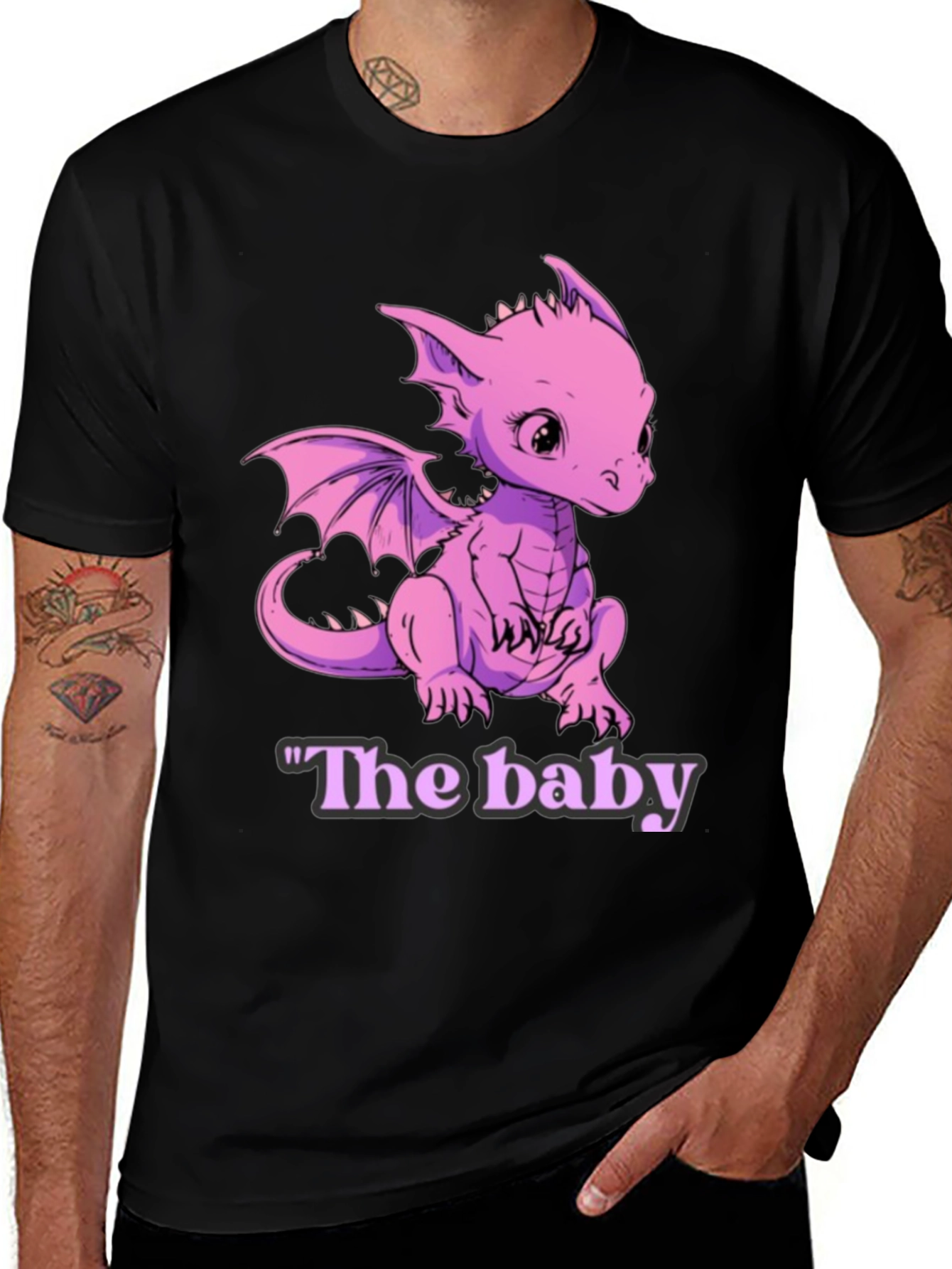Cute Baby Dragon Graphic Tee