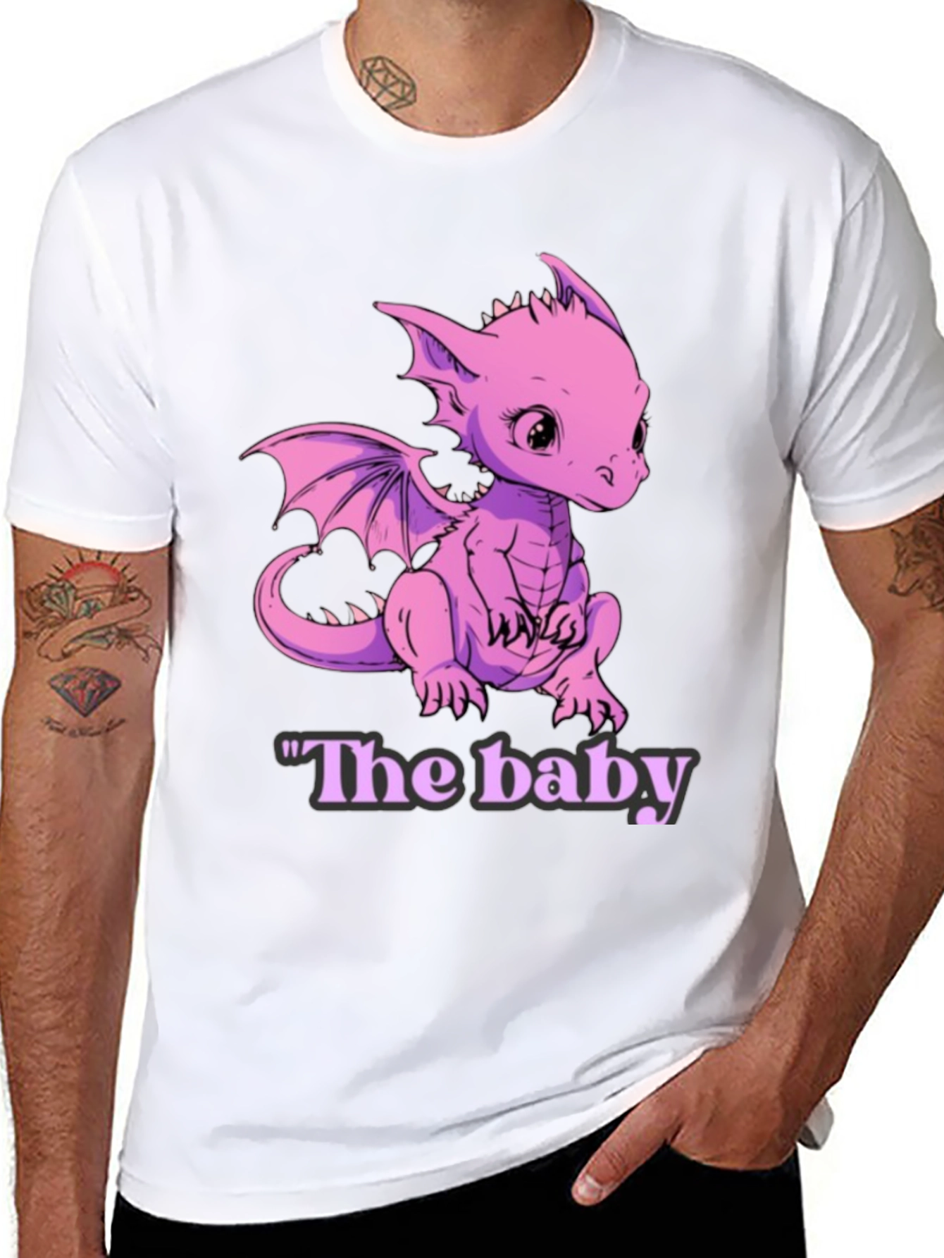 Cute Baby Dragon Graphic Tee