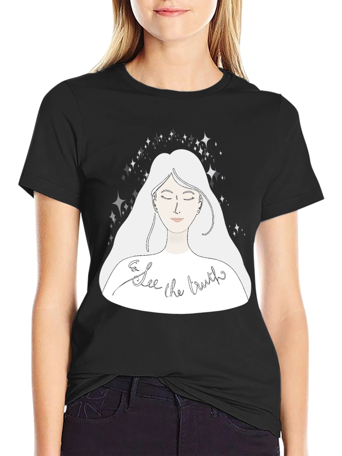 See The Truth Graphic Tee - Black