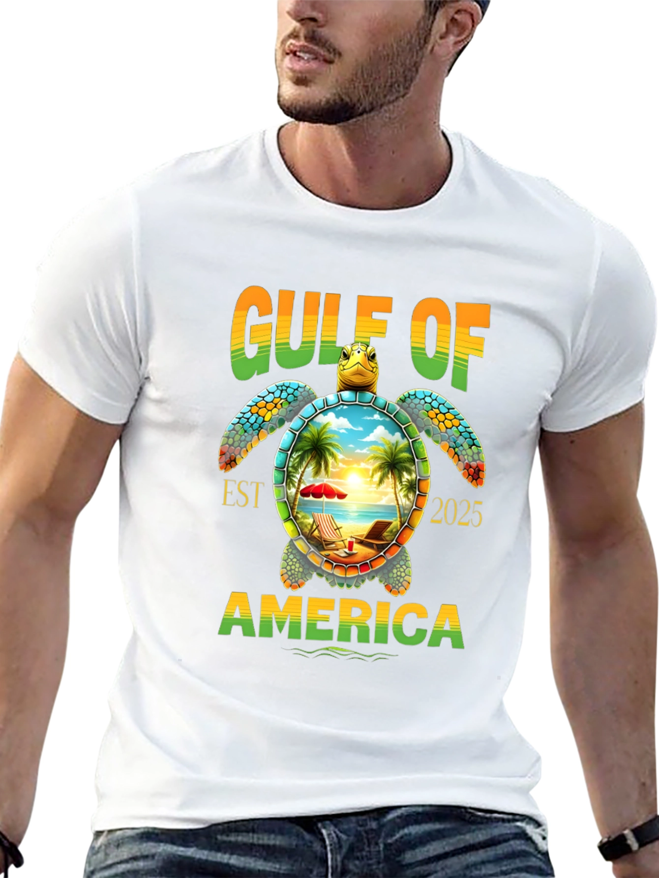 Gulf of America Turtle Graphic Tee