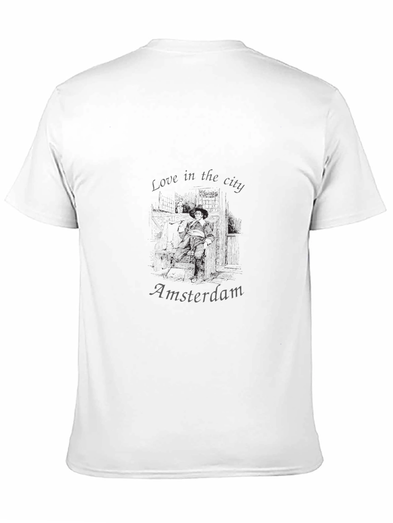 Love in the City Amsterdam Black T-Shirt