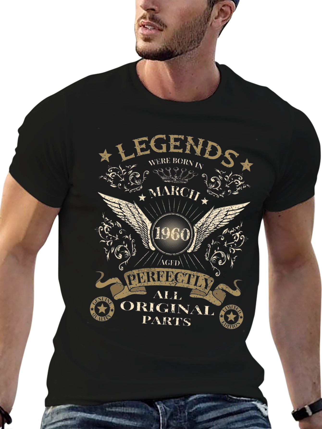 Legends Born in March 1960 Aged Perfectly T-Shirt