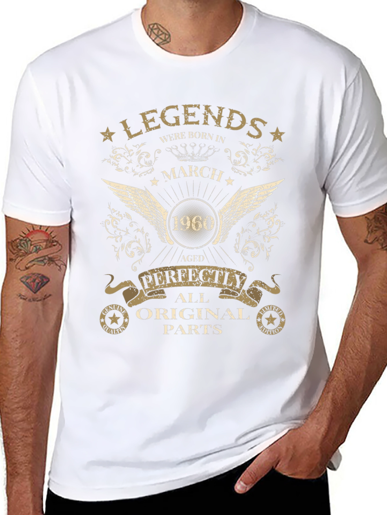 Legends Born in March 1960 Aged Perfectly T-Shirt