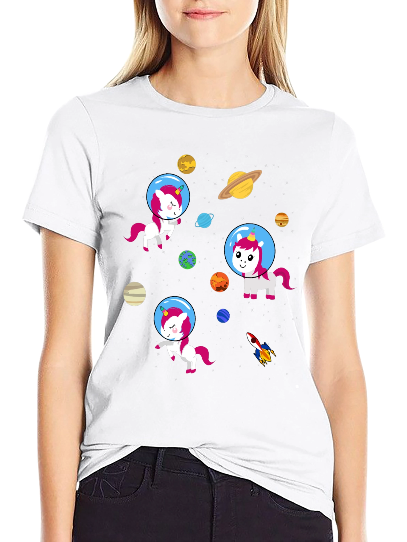 Space Unicorns Graphic T-Shirt