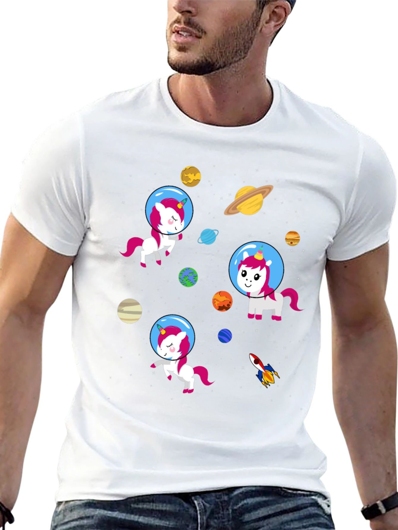 Space Unicorns Graphic T-Shirt