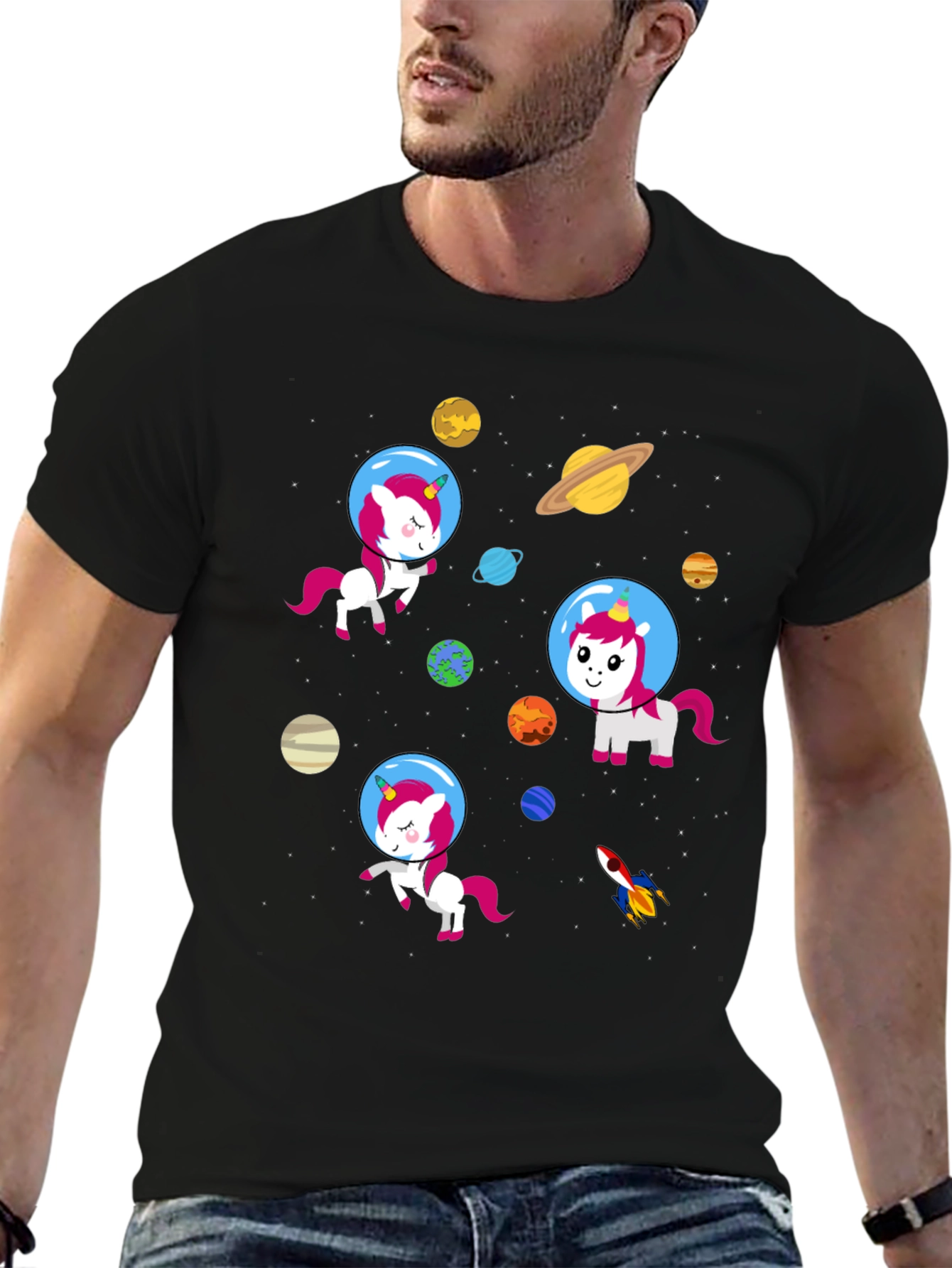 Space Unicorns Graphic T-Shirt