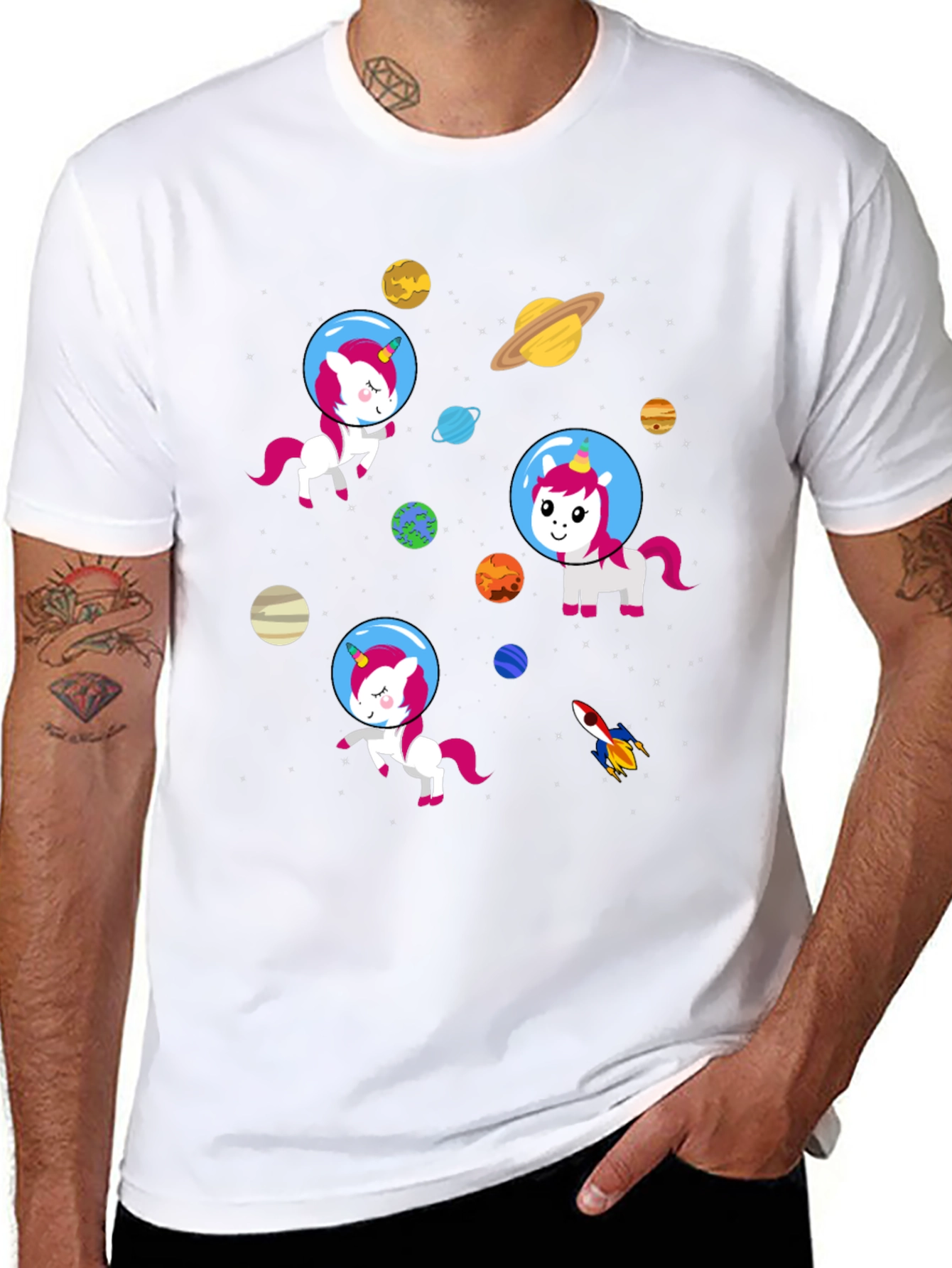 Space Unicorns Graphic T-Shirt
