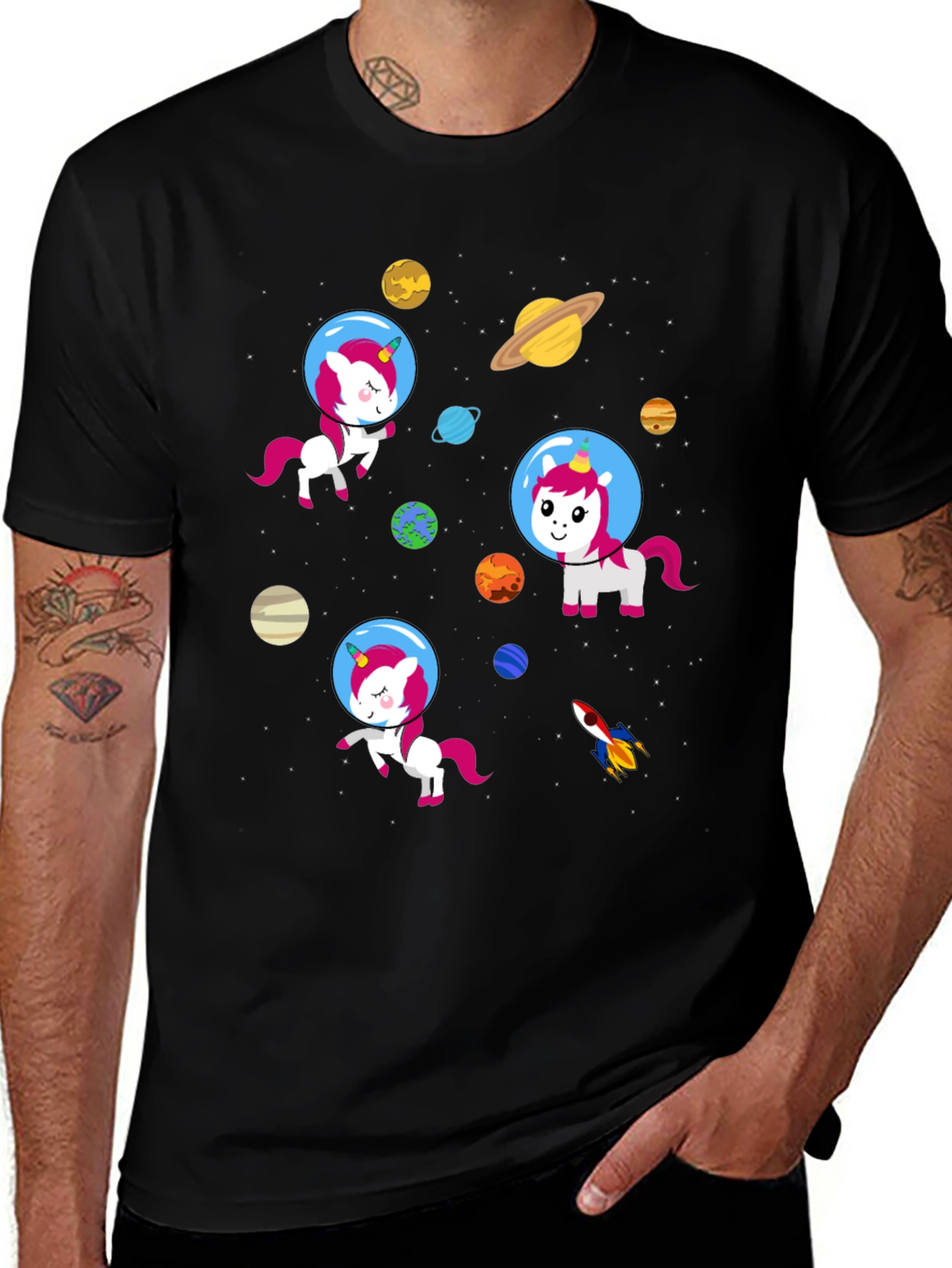 Space Unicorns Graphic T-Shirt