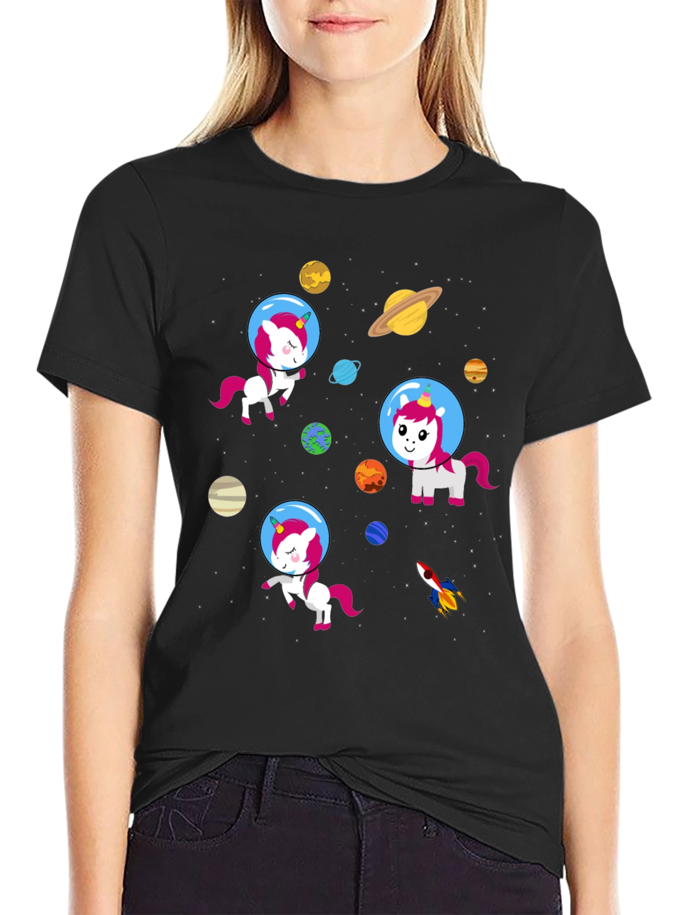 Space Unicorns Graphic T-Shirt