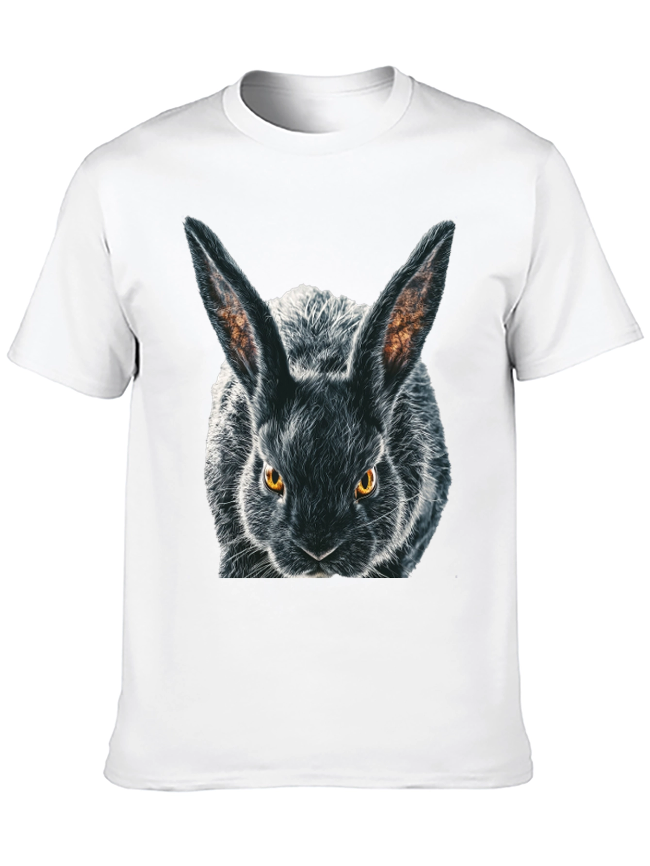 Black Rabbit Graphic T-Shirt - Mens Crew Neck