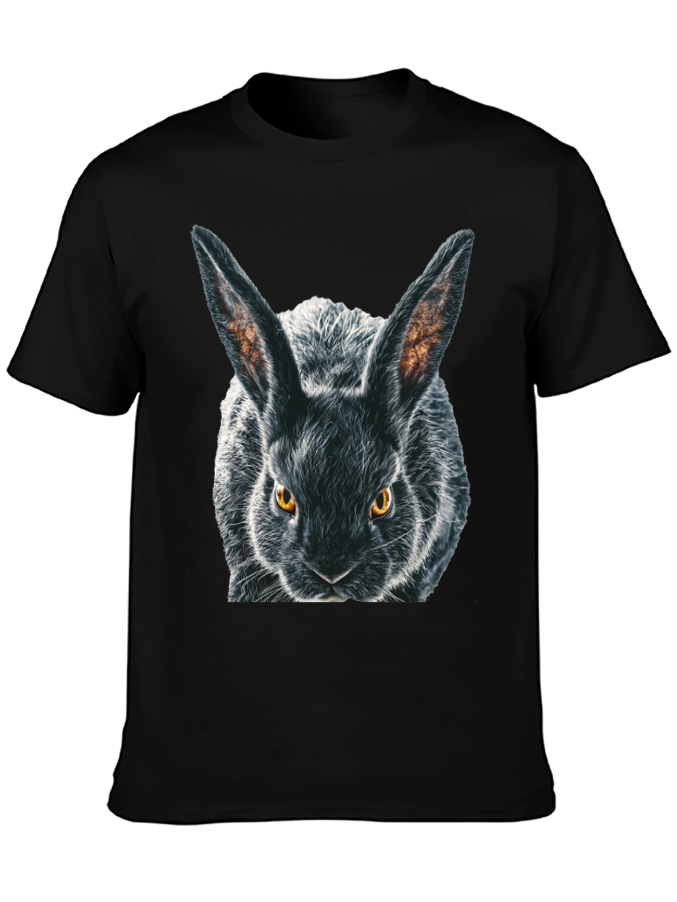Black Rabbit Graphic T-Shirt - Mens Crew Neck
