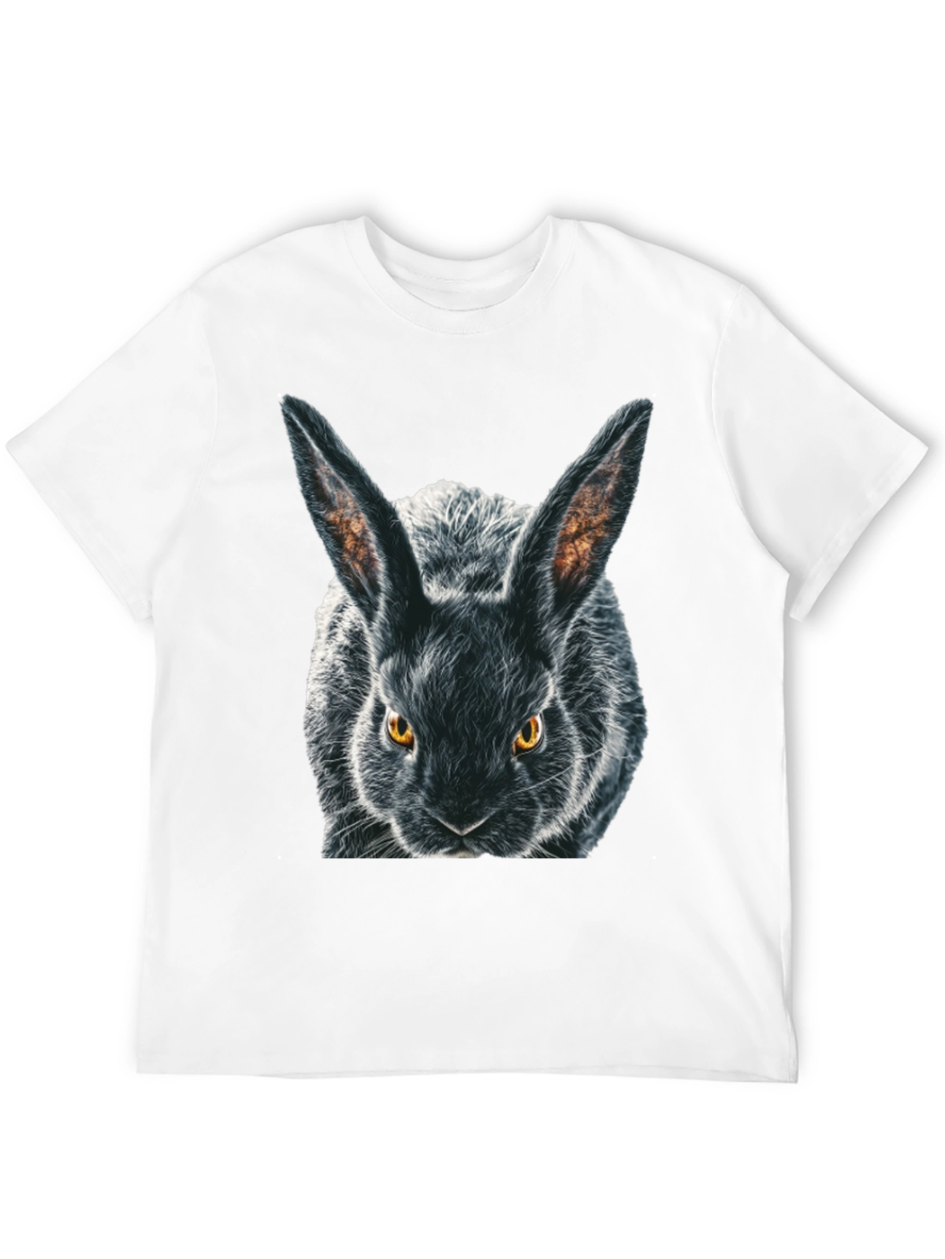 Black Rabbit Graphic T-Shirt - Mens Crew Neck