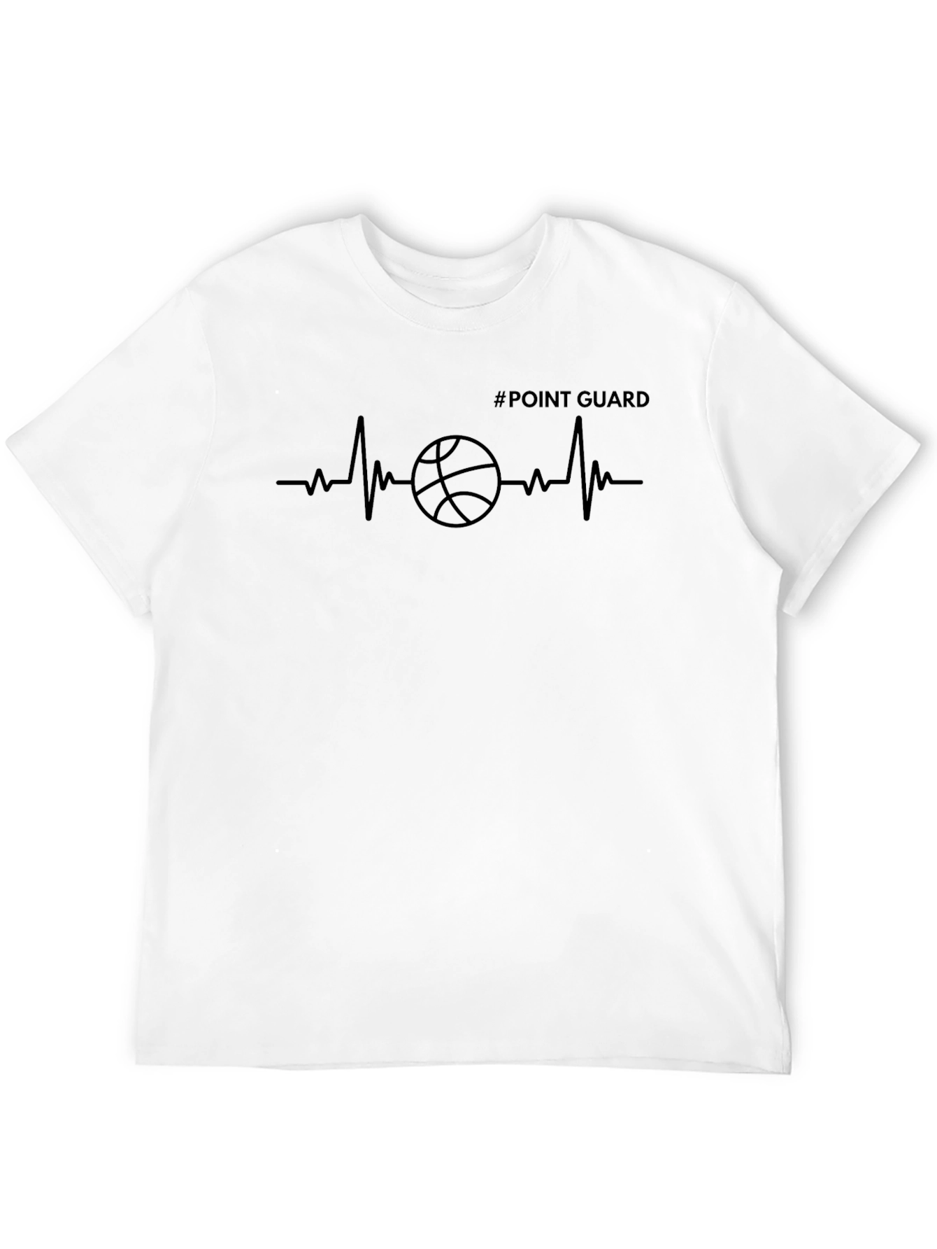 Point Guard Heartbeat T-Shirt - Basketball Player Tee
