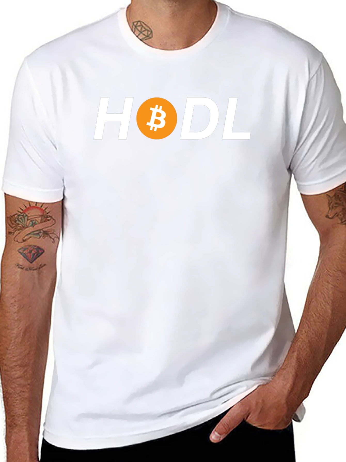 HODL Bitcoin Black T-Shirt - Crypto Investor Apparel