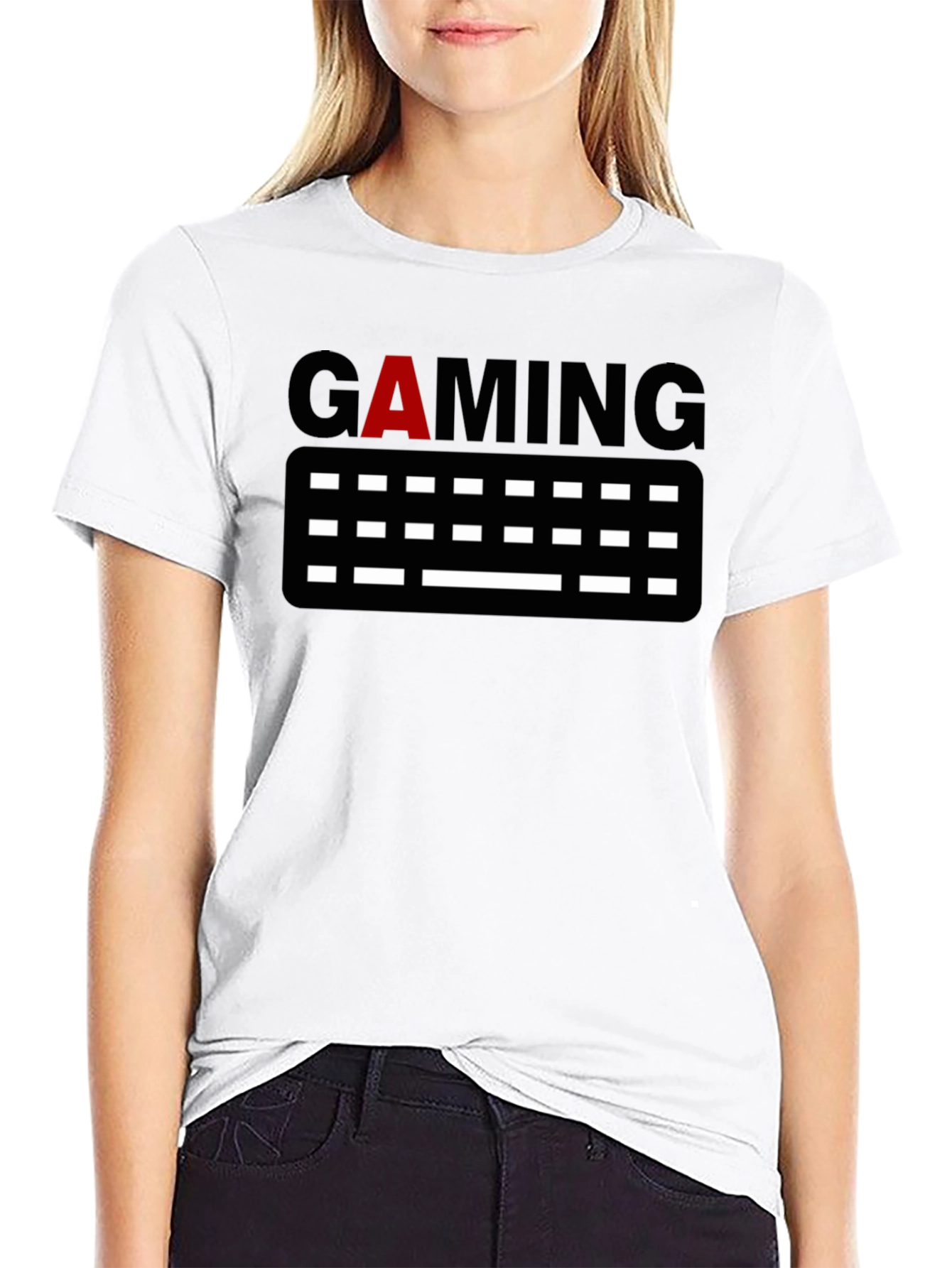 Gaming Keyboard Graphic Tee - Black