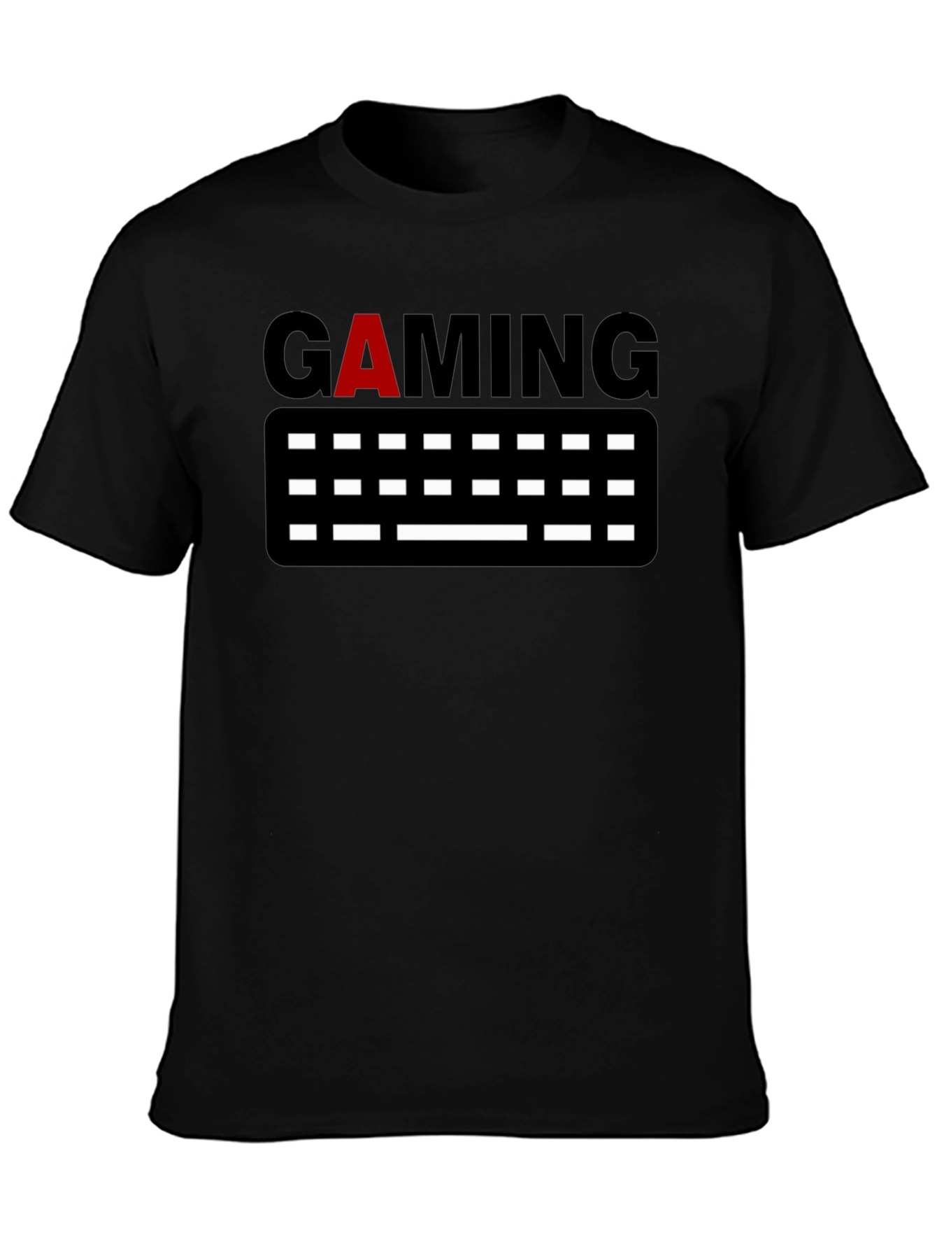 Gaming Keyboard Graphic Tee - Black