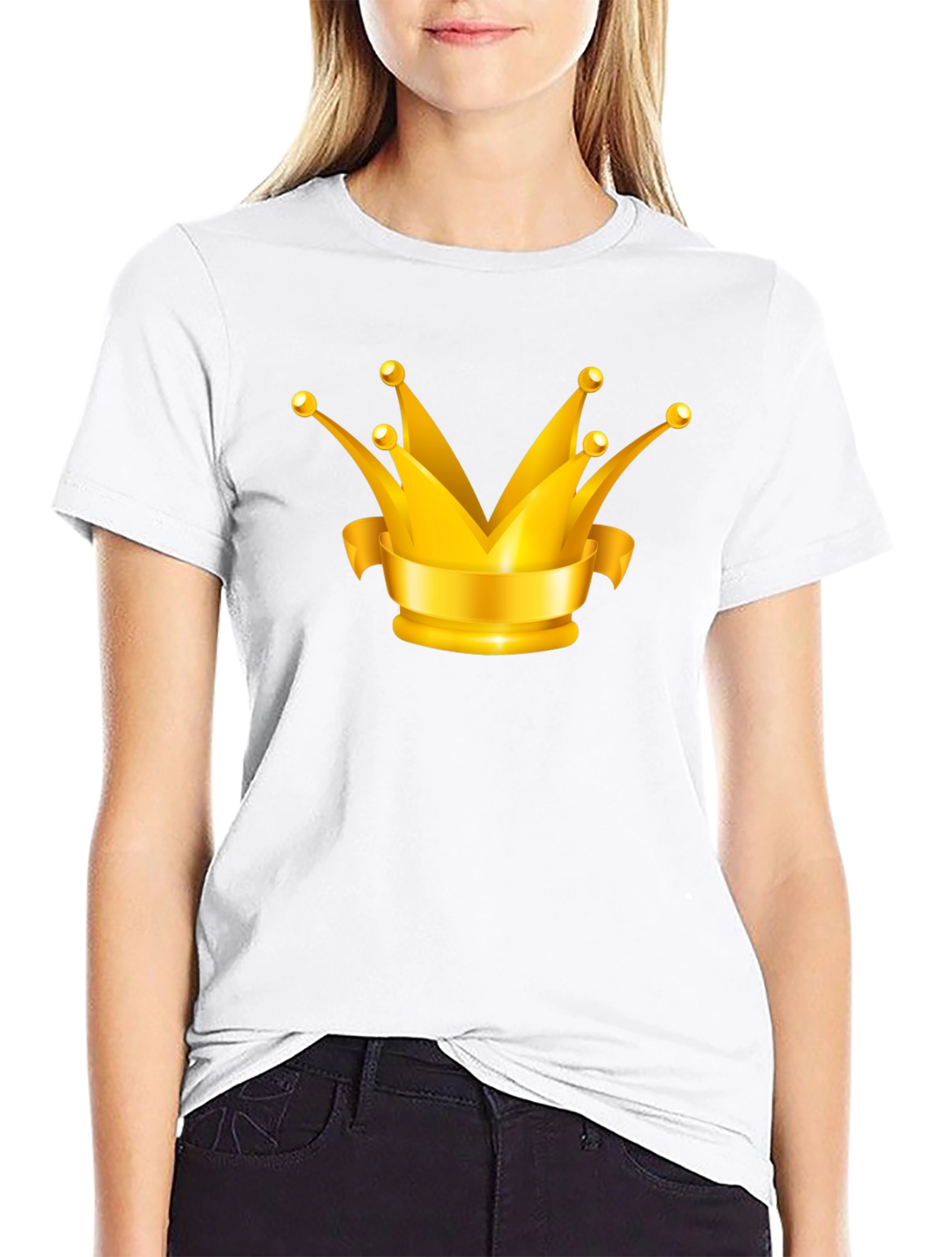 Crown Graphic T-Shirt - Black