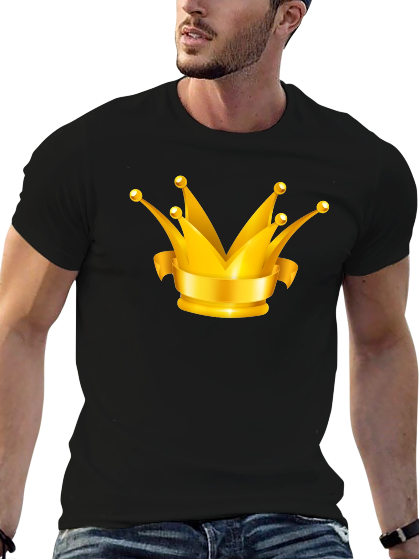 Crown Graphic T-Shirt - Black