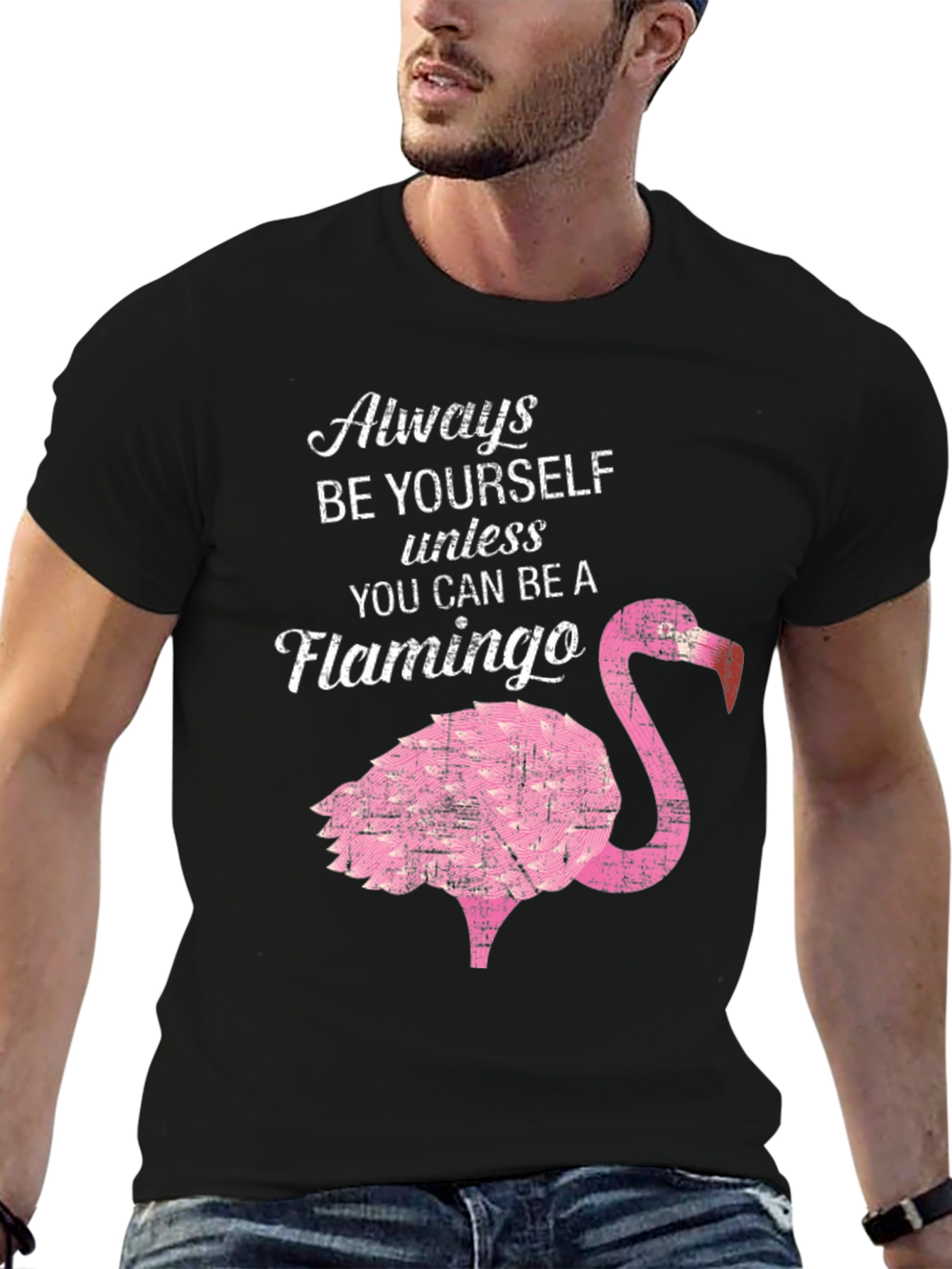Be a Flamingo T-Shirt - Novelty Graphic Tee