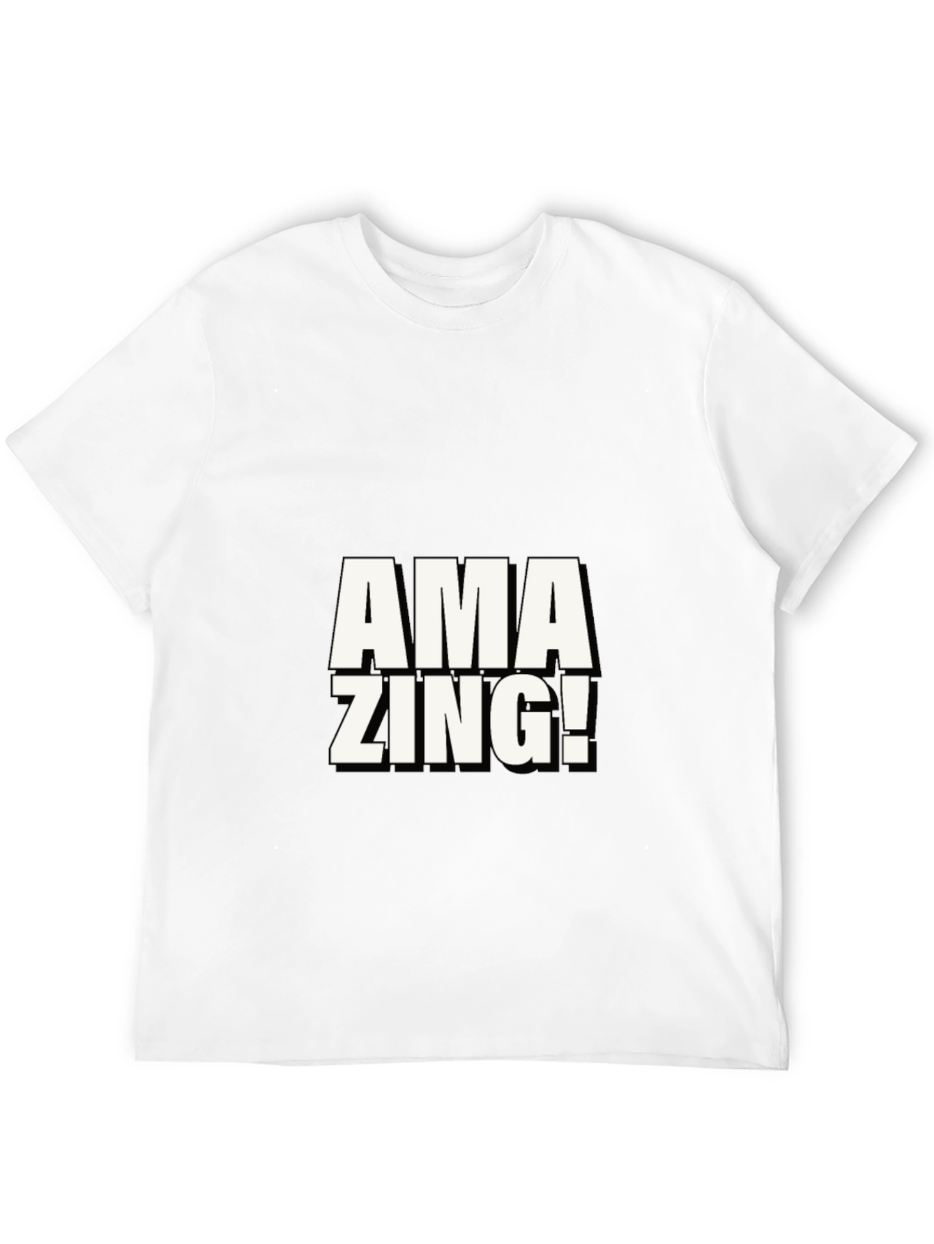 Amazing Graphic Print Black T-Shirt