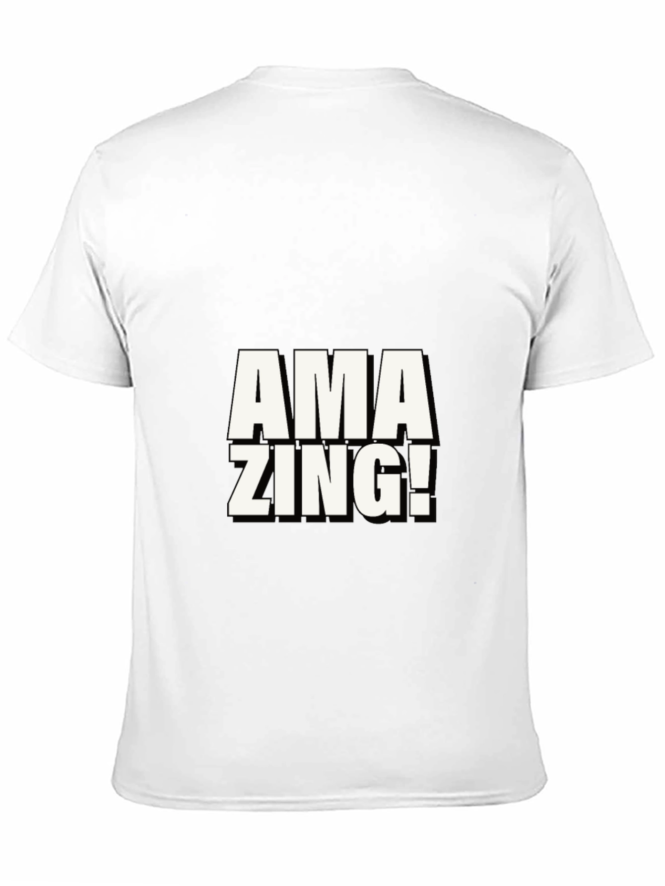 Amazing Graphic Print Black T-Shirt