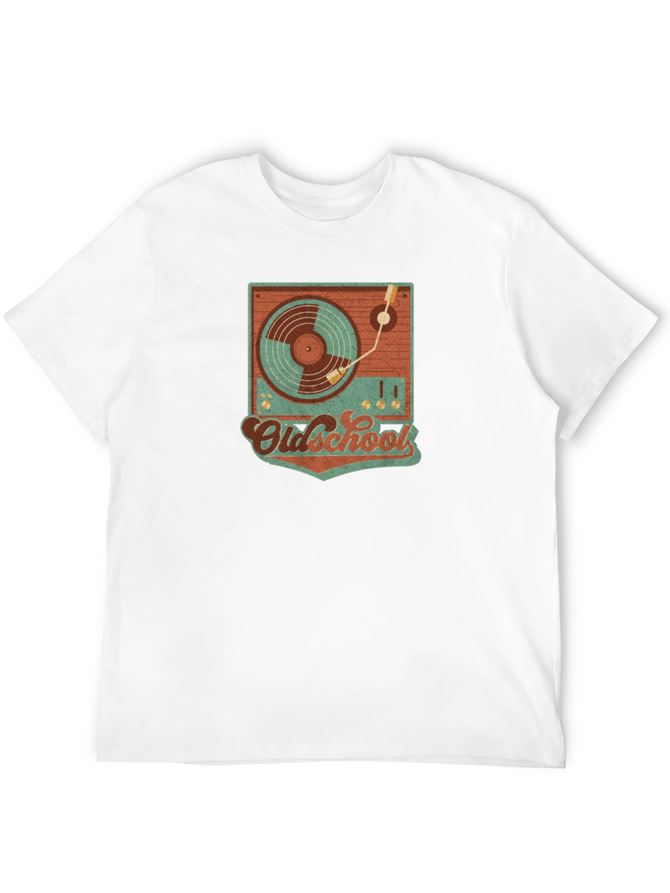Retro Oldschool Turntable Graphic T-Shirt
