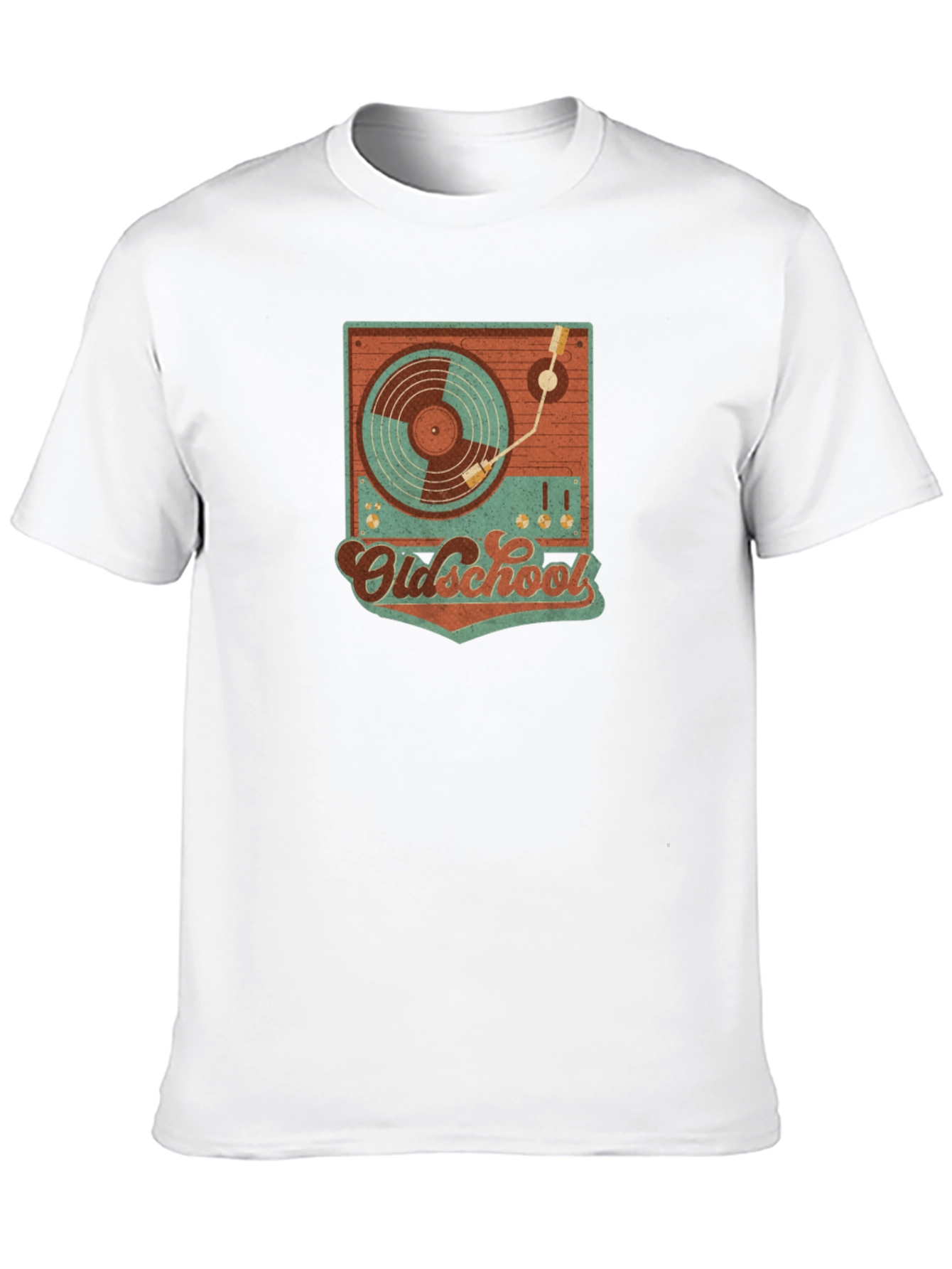 Retro Oldschool Turntable Graphic T-Shirt