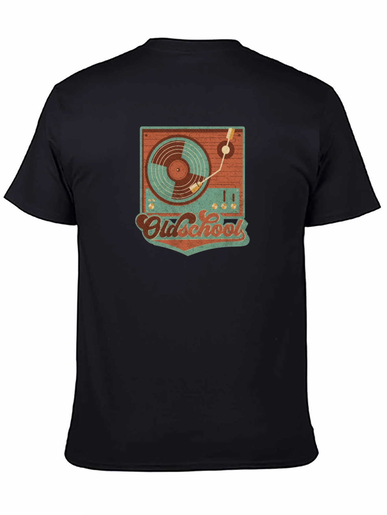Retro Oldschool Turntable Graphic T-Shirt