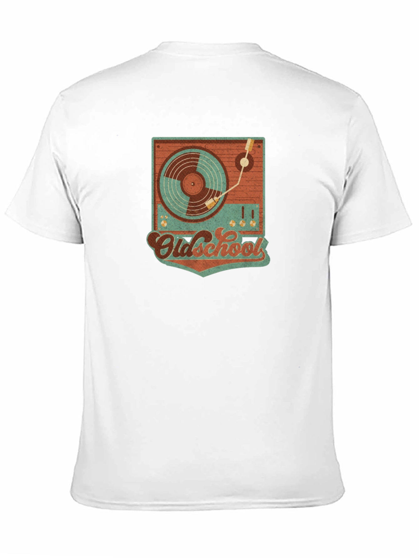 Retro Oldschool Turntable Graphic T-Shirt