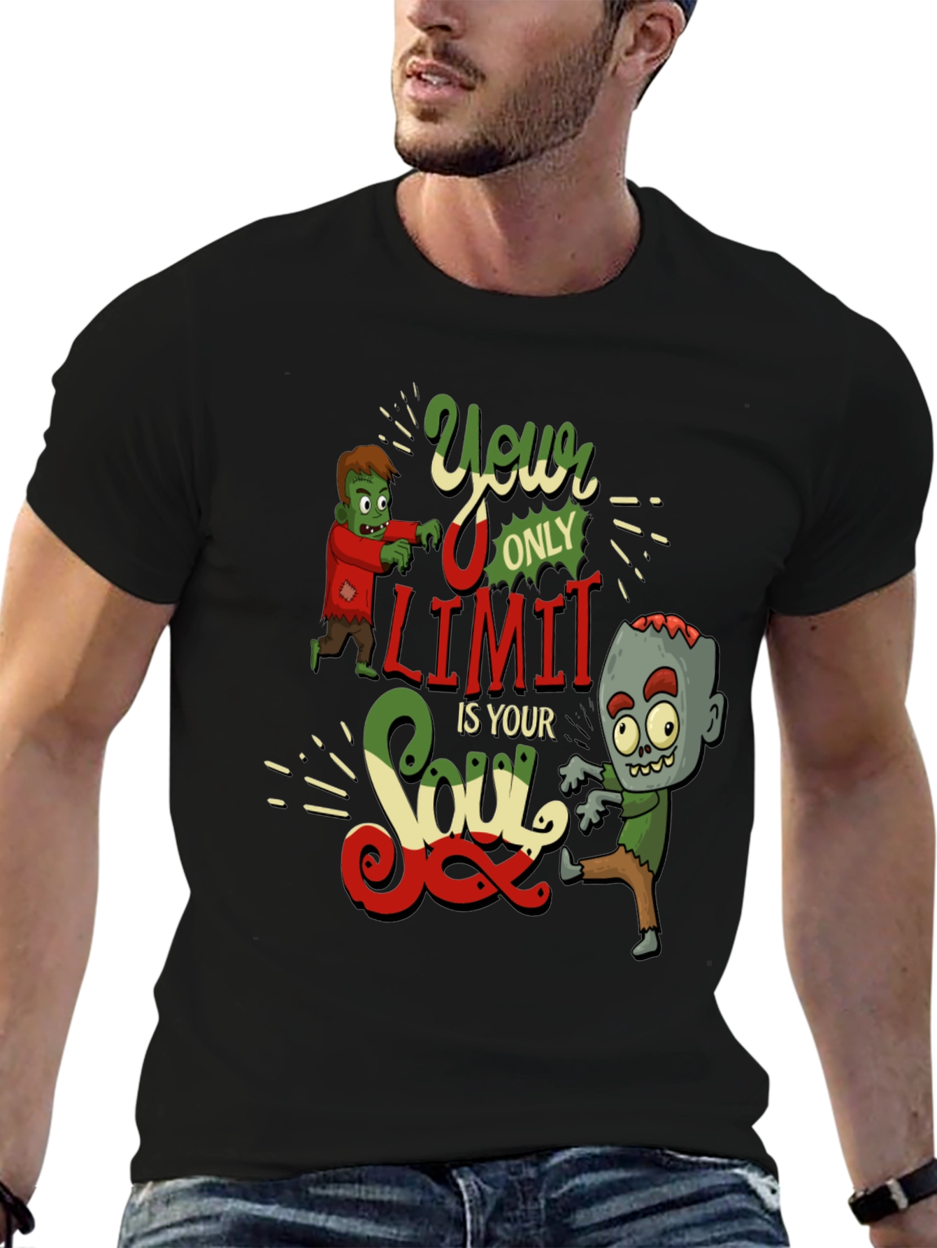 Zombie Soul Graphic Tee - Unleash Your Inner Undead!
