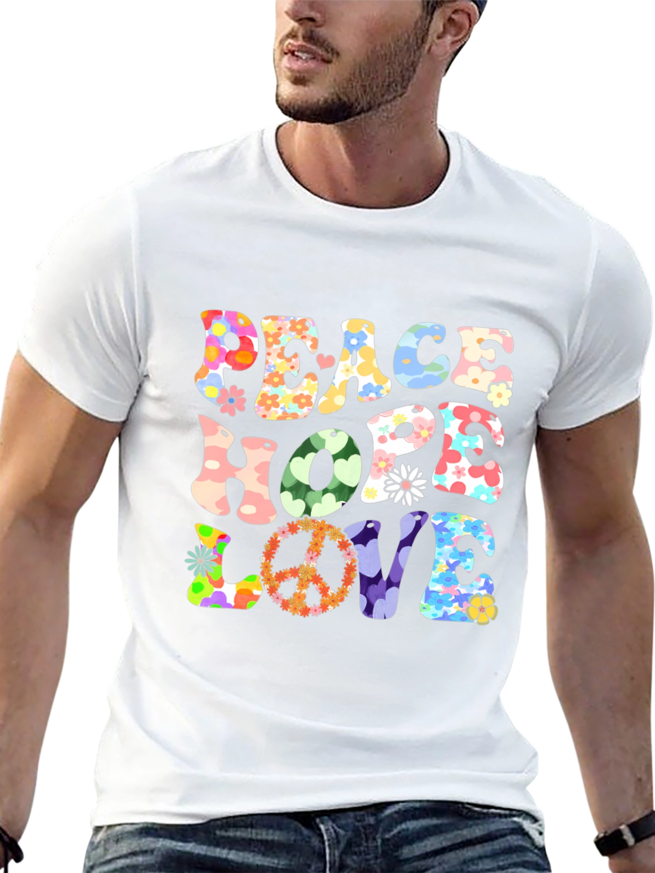 Peace Hope Love Graphic T-Shirt