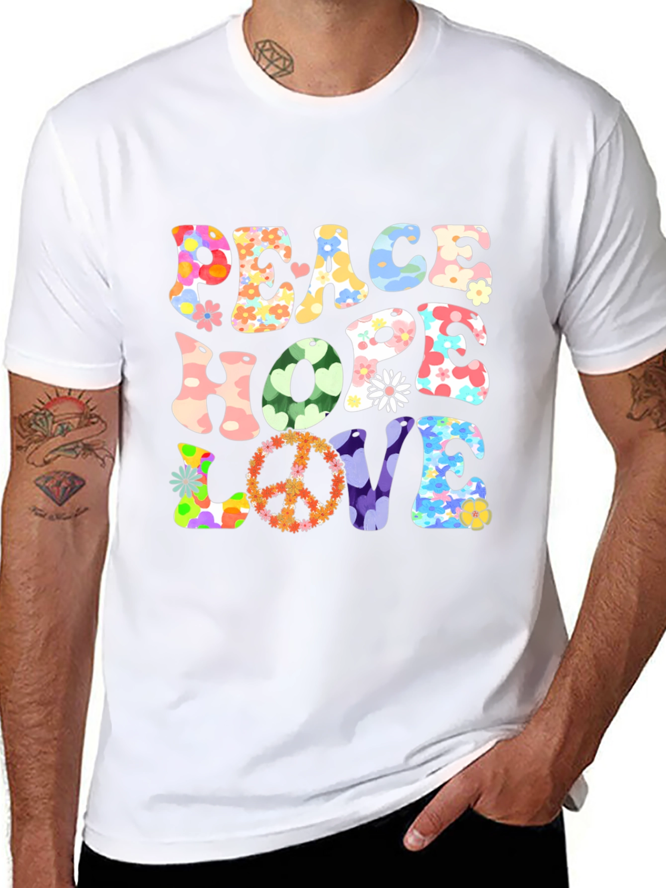 Peace Hope Love Graphic T-Shirt
